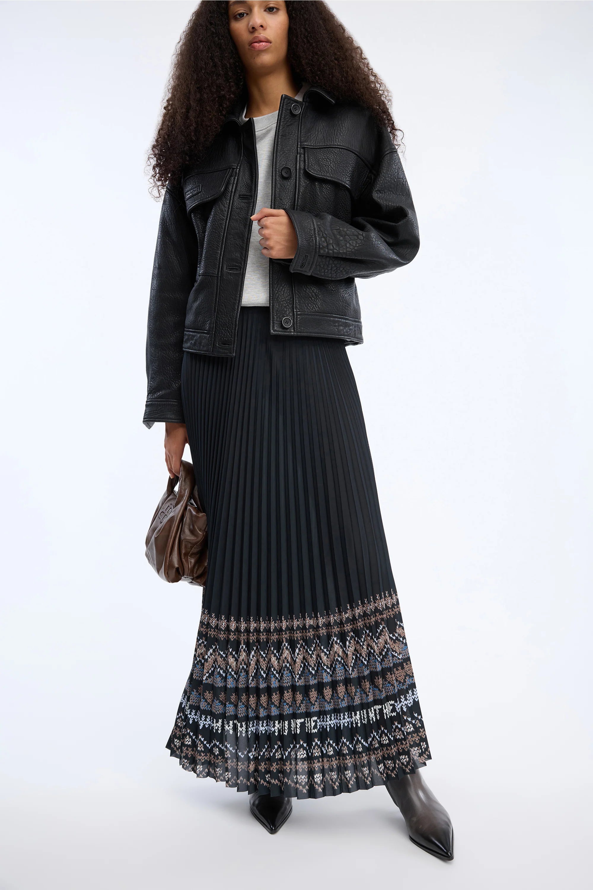 MUNTHE Skirt "Taulla" print black