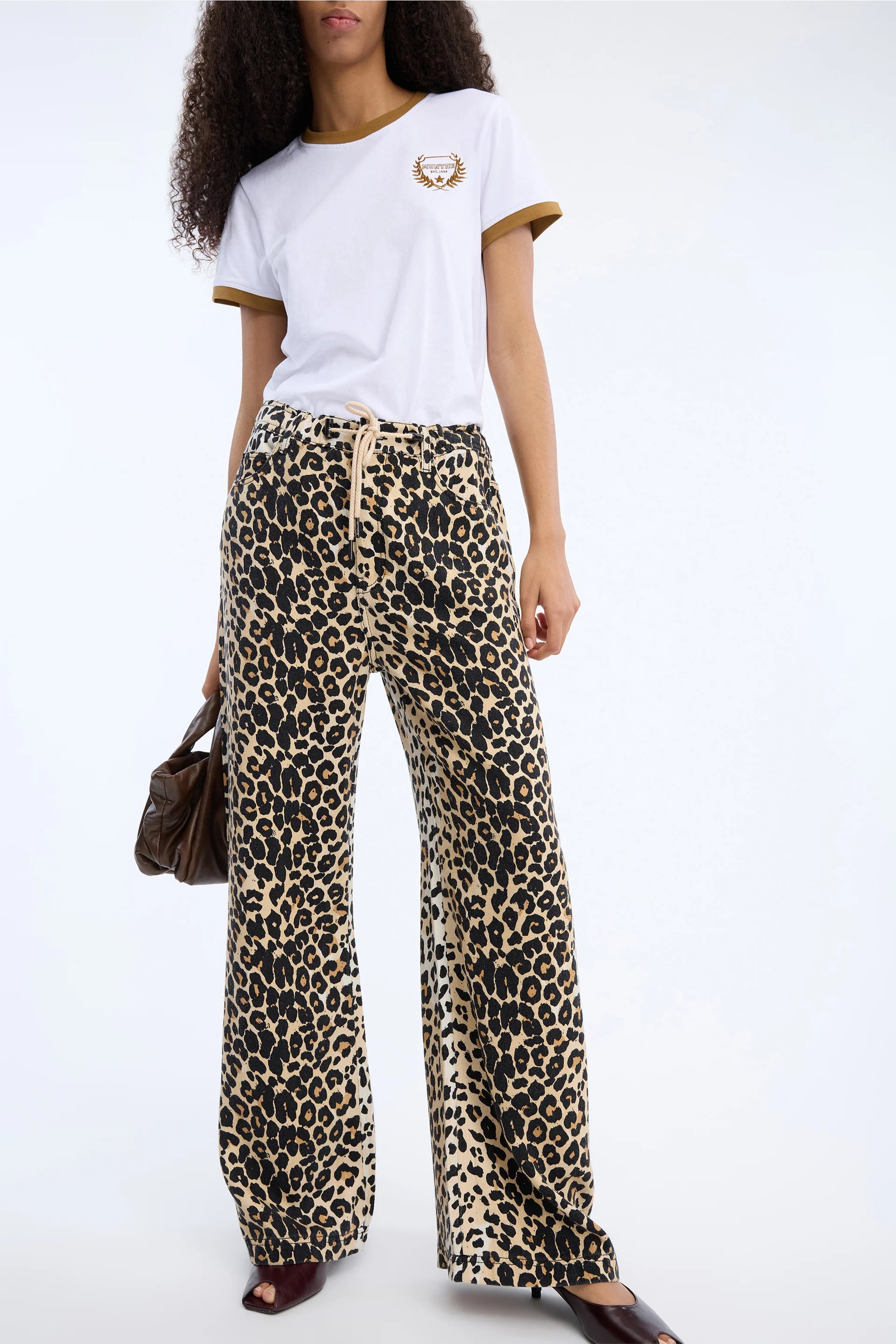 MUNTHE Pants "Obey" print animal