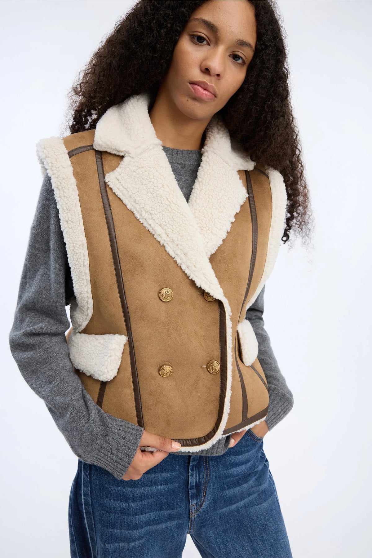 MUNTHE Vest "Vigor" nature