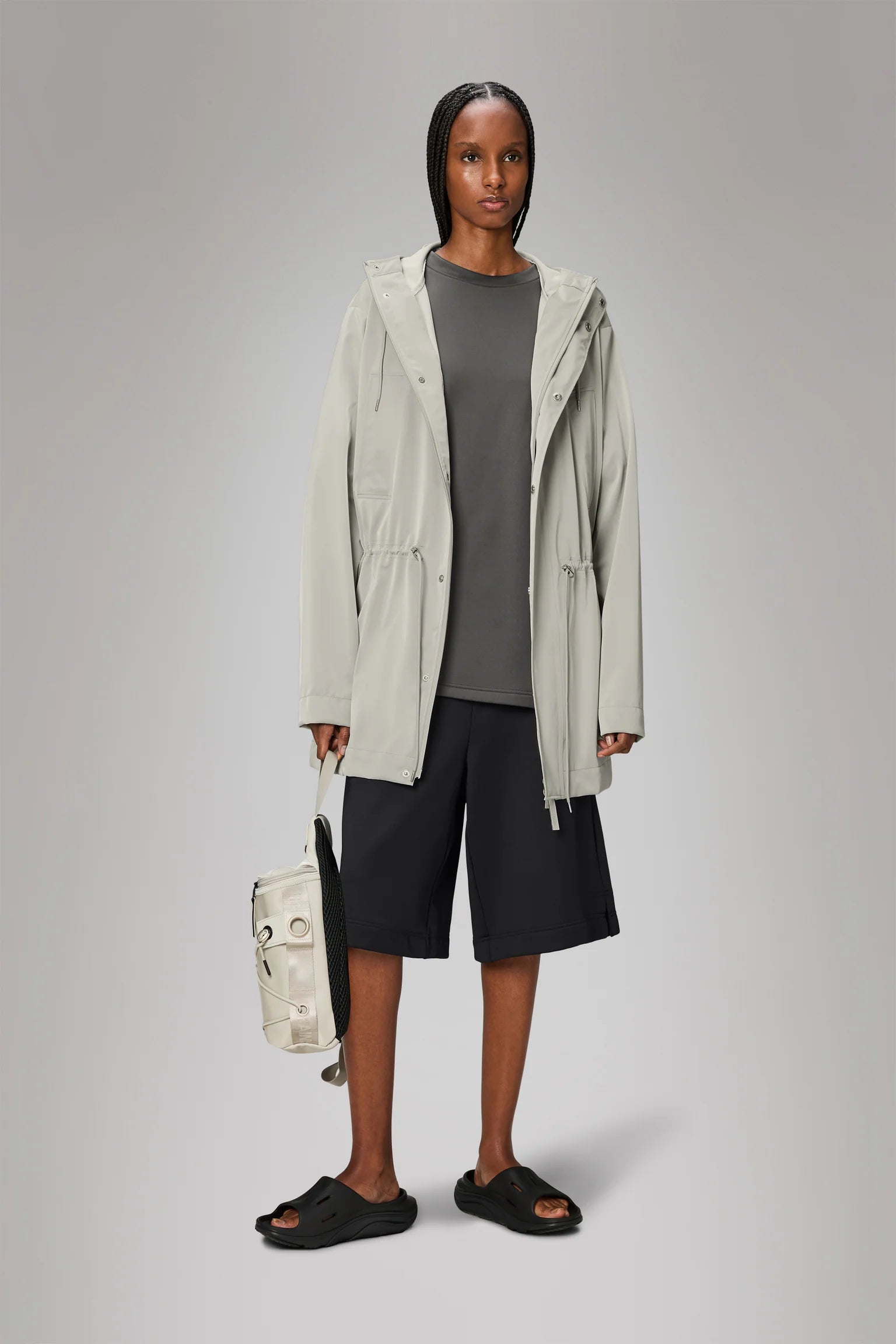 Rains Bold Long Jacket matrix