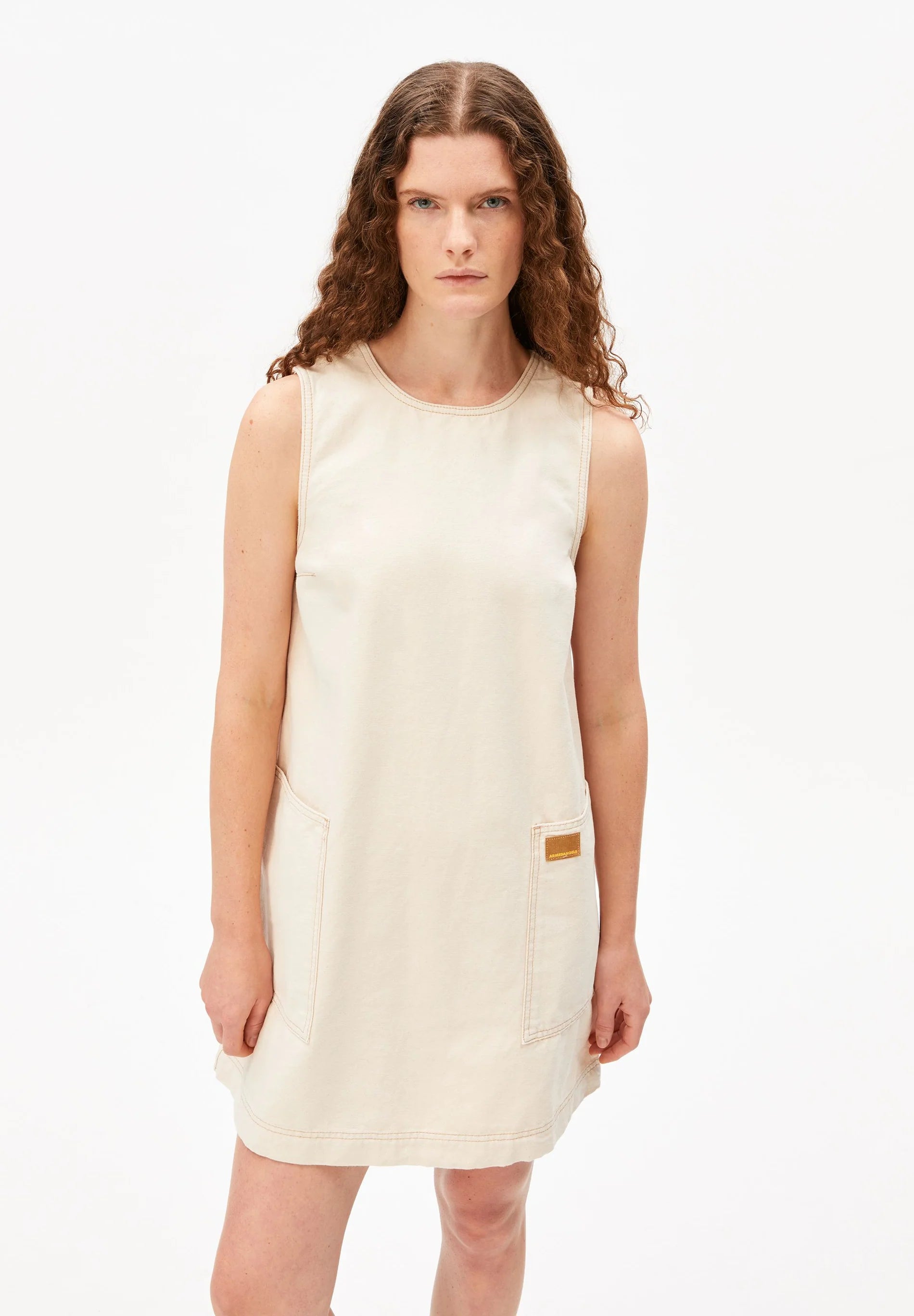 ARMEDANGELS Dress "Workwear Canvas" undyed