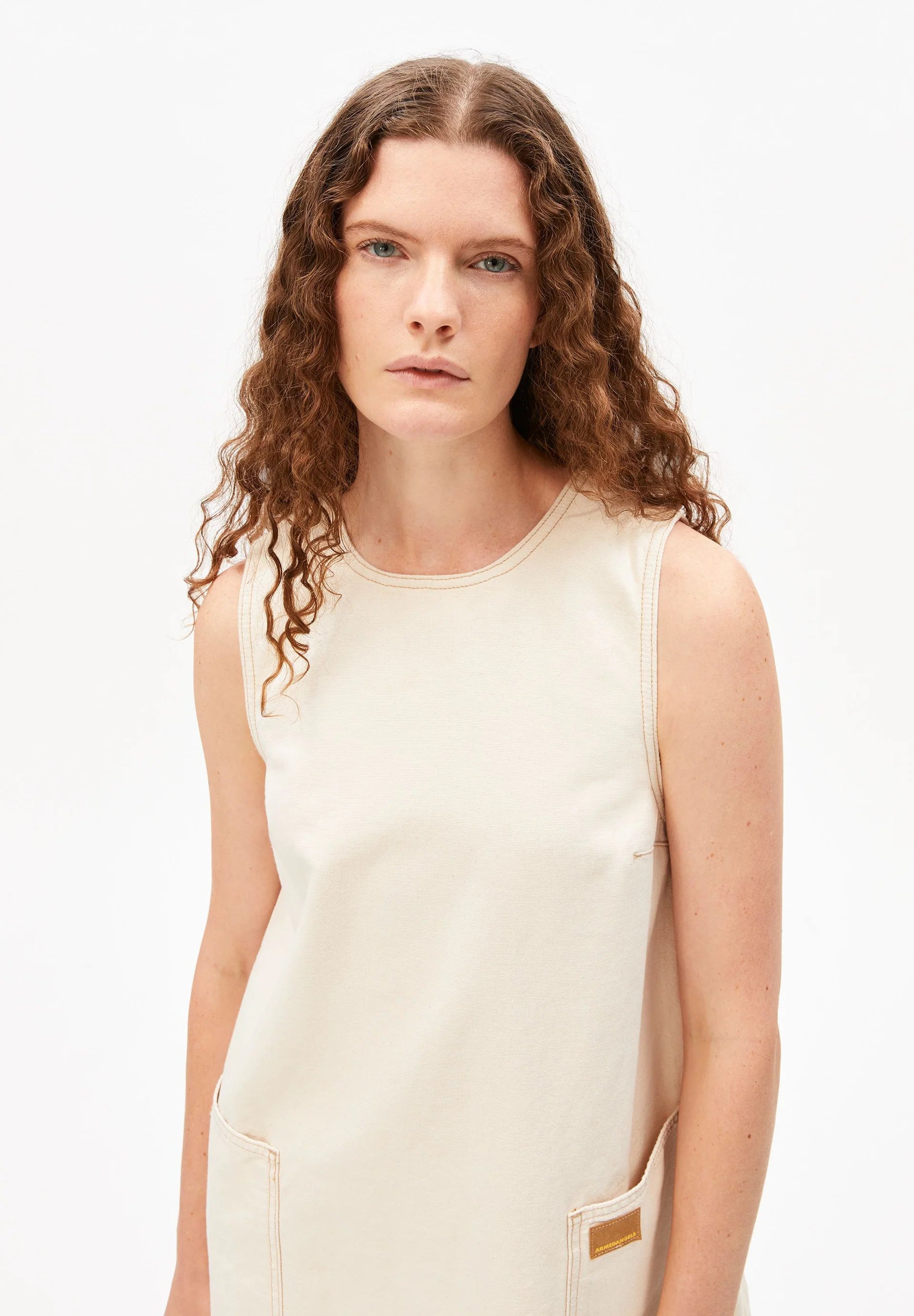 ARMEDANGELS Dress "Workwear Canvas" undyed