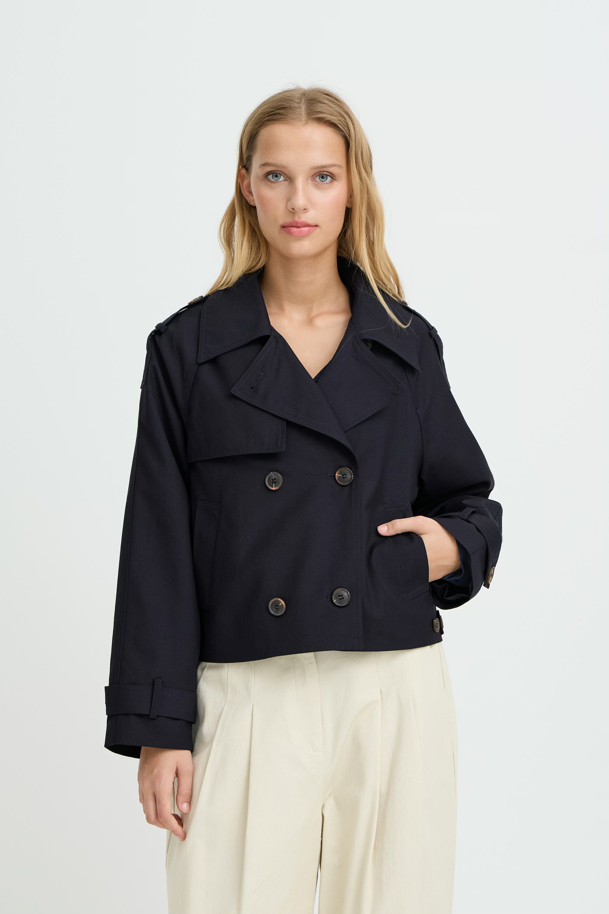 ICHI Jacket "Eparza" dark navy