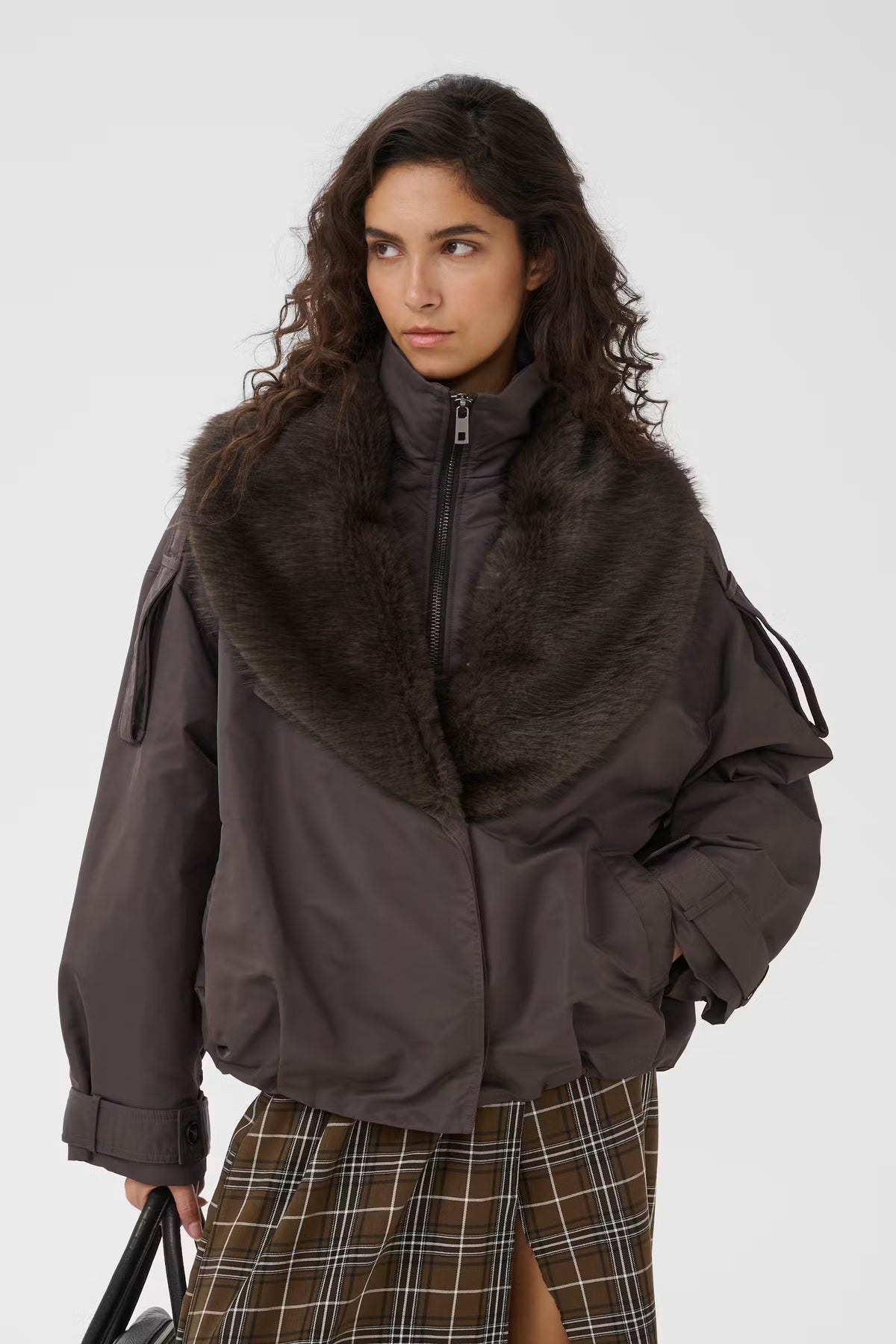 GESTUZ Jacket "Olina" raven grey