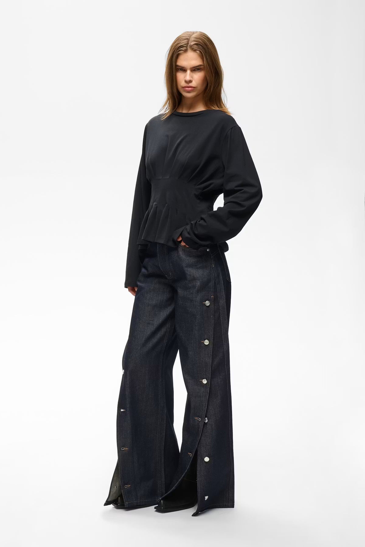 GESTUZ Longsleeve "Inez" black