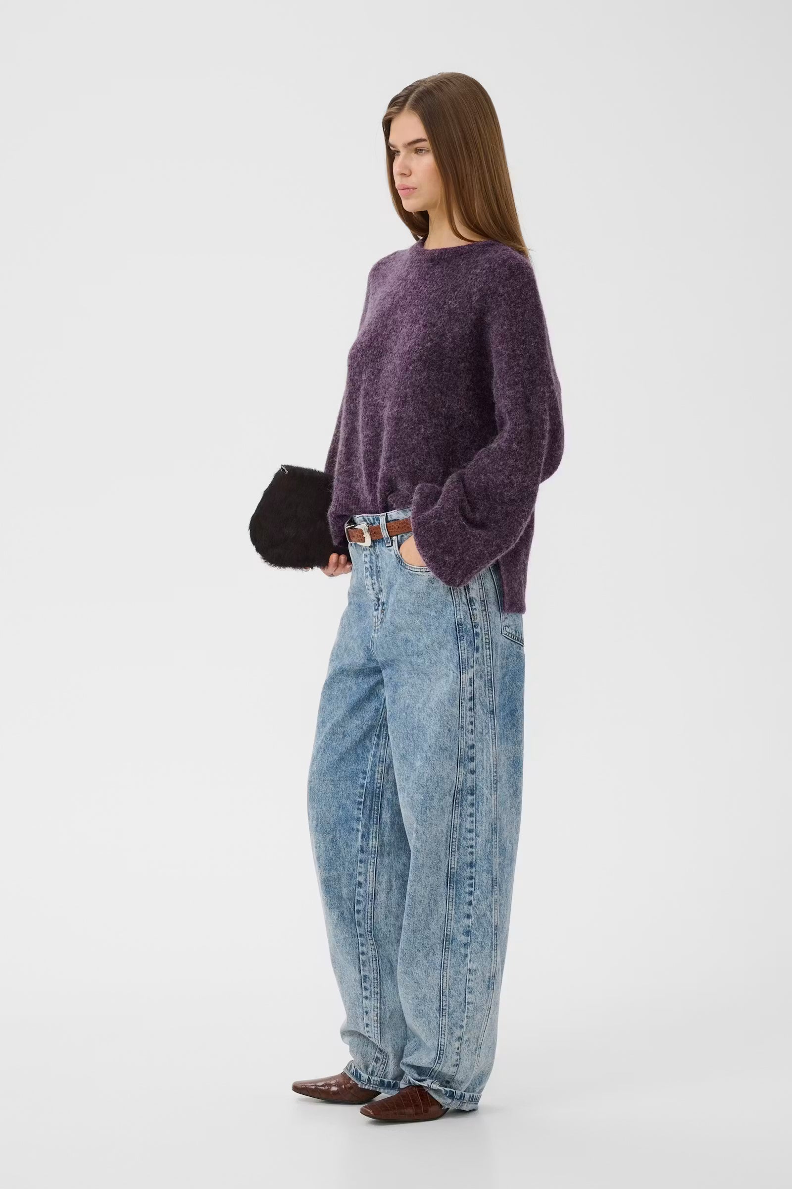 GESTUZ Pullover "Alpha" juniper melange