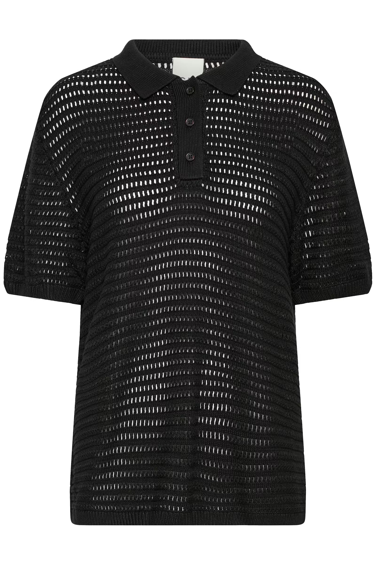 ICHI Polo Shirt "Betues" black