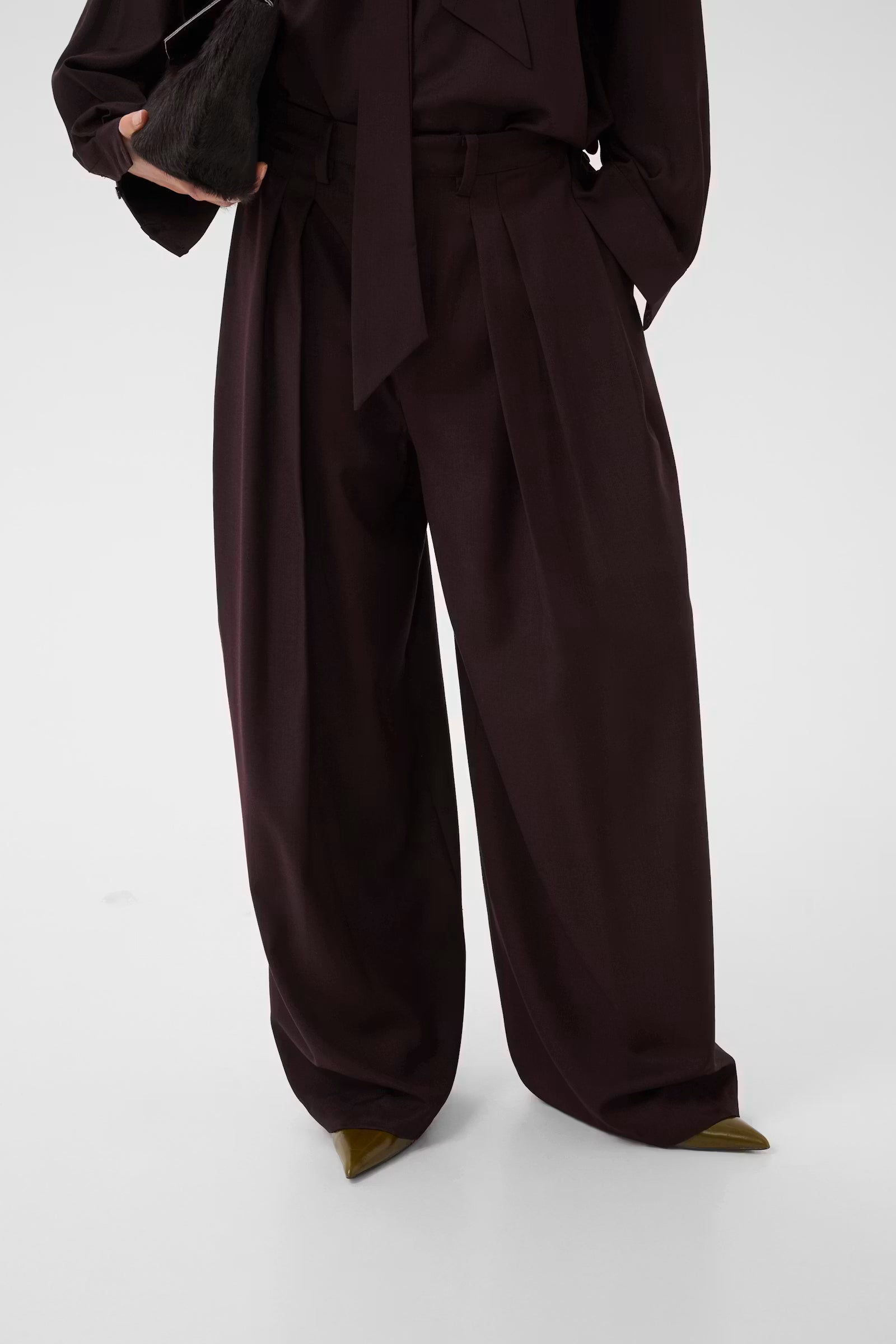 GESTUZ Pants "Schany" deep plum