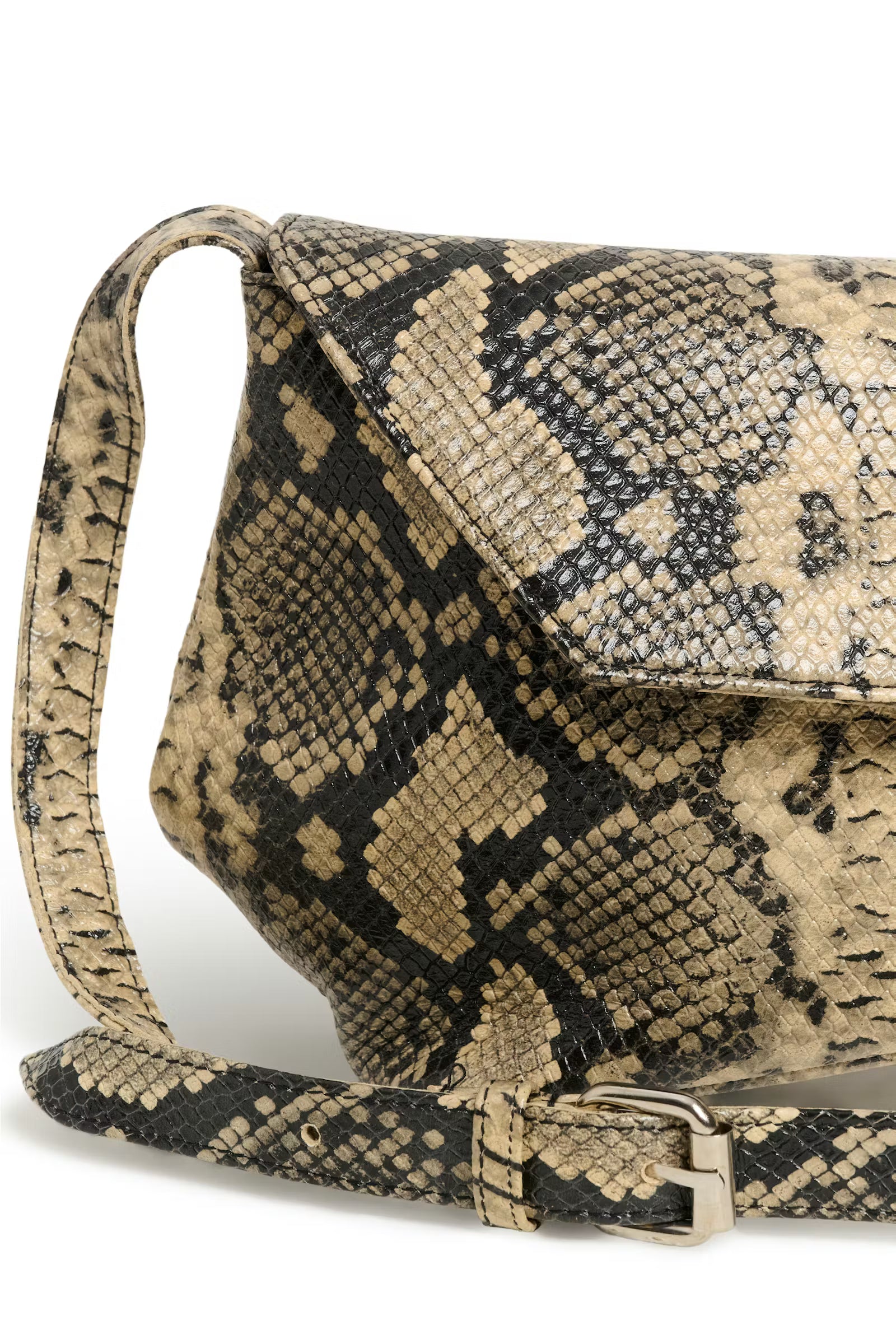 GESTUZ Bag "Weda" pale khaki snake