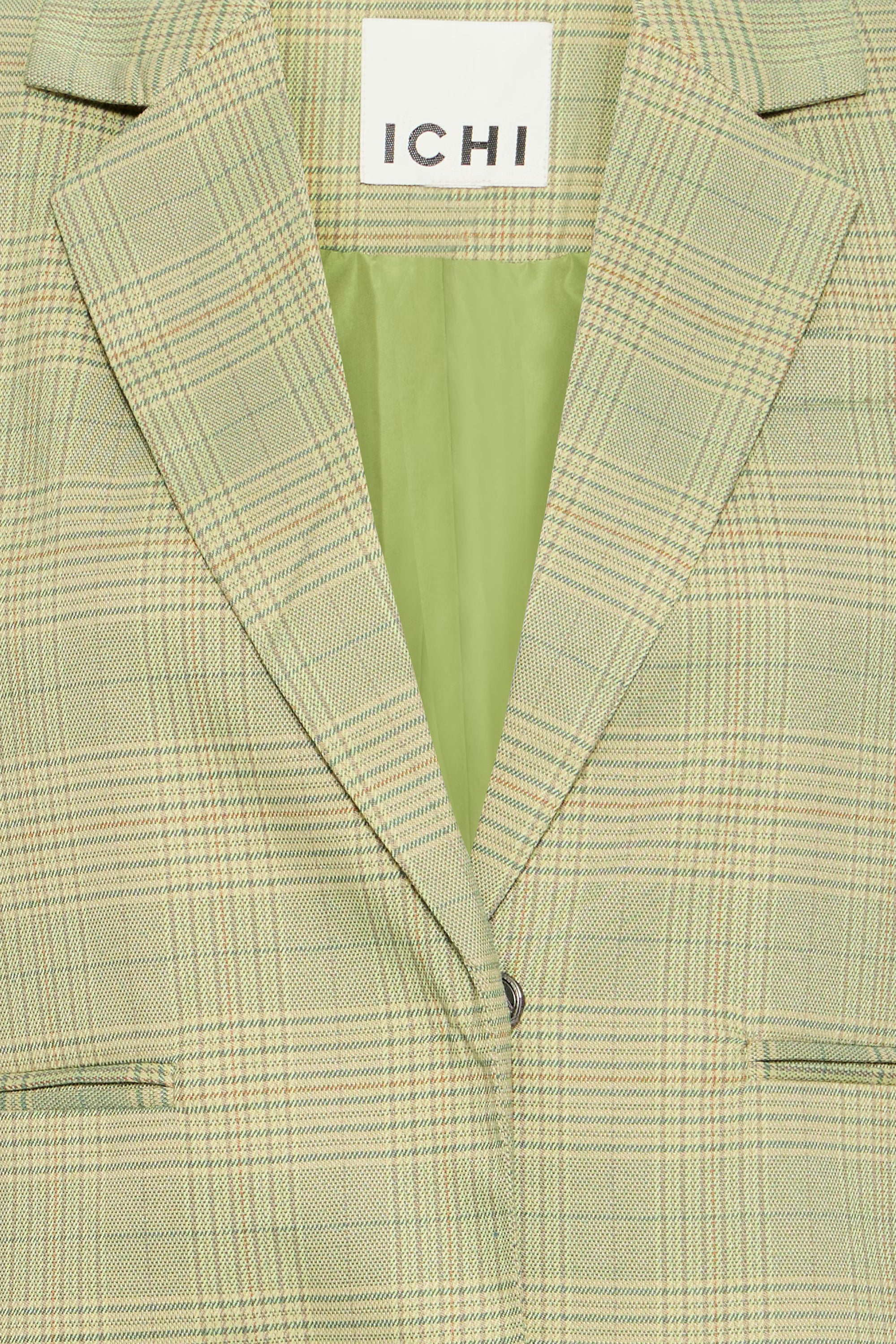 ICHI Blazer "Joli" green check