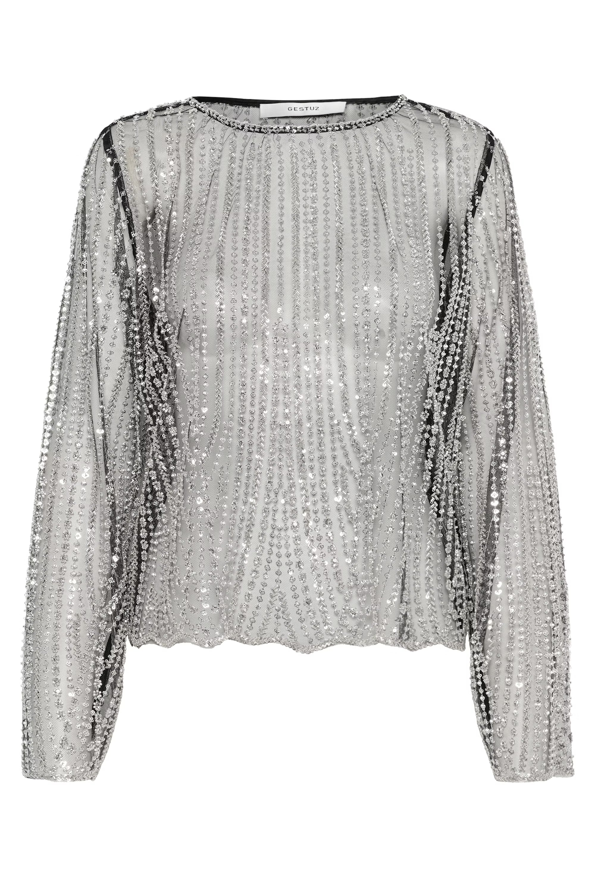 GESTUZ Blouse "Sibba" silver