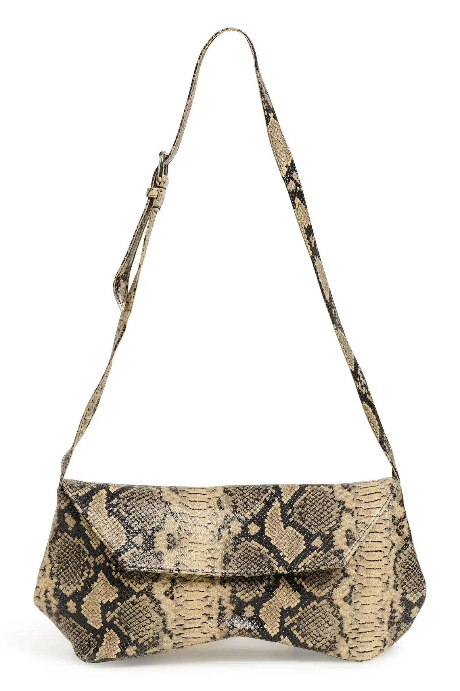 GESTUZ Bag "Weda" pale khaki snake