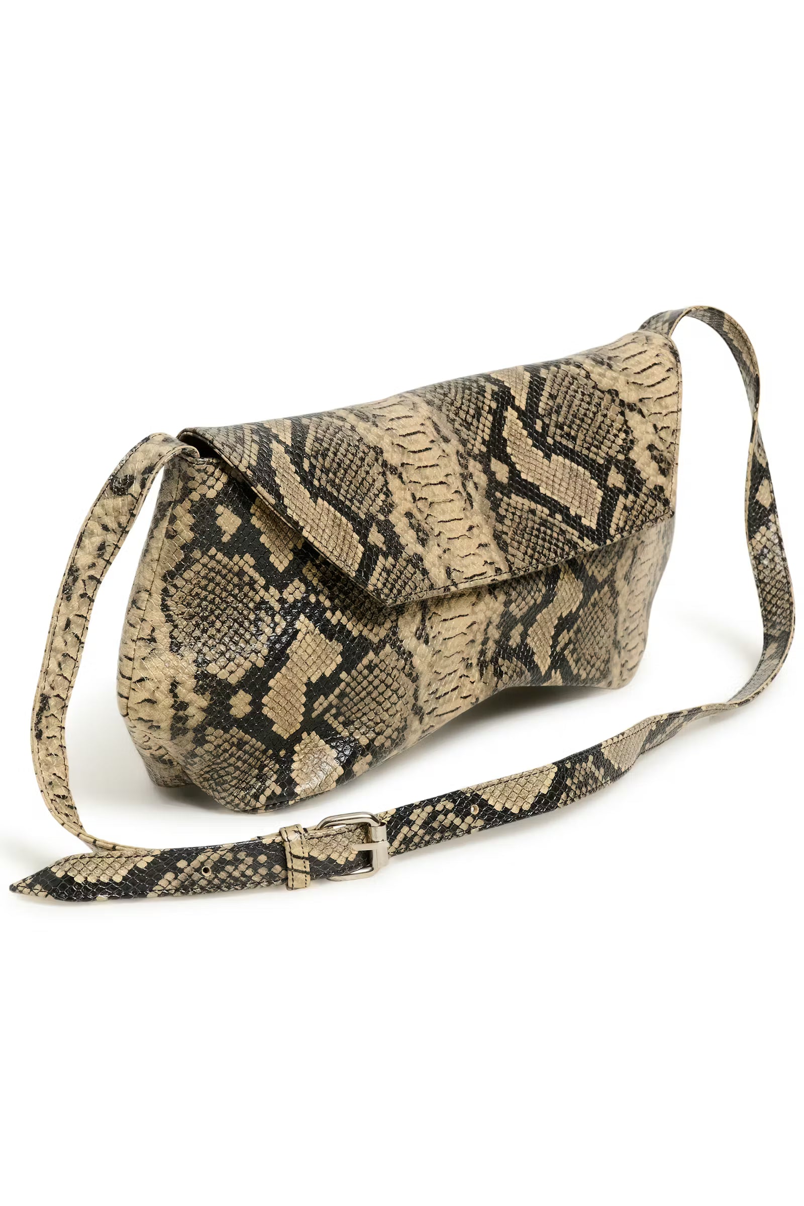 GESTUZ Bag "Weda" pale khaki snake