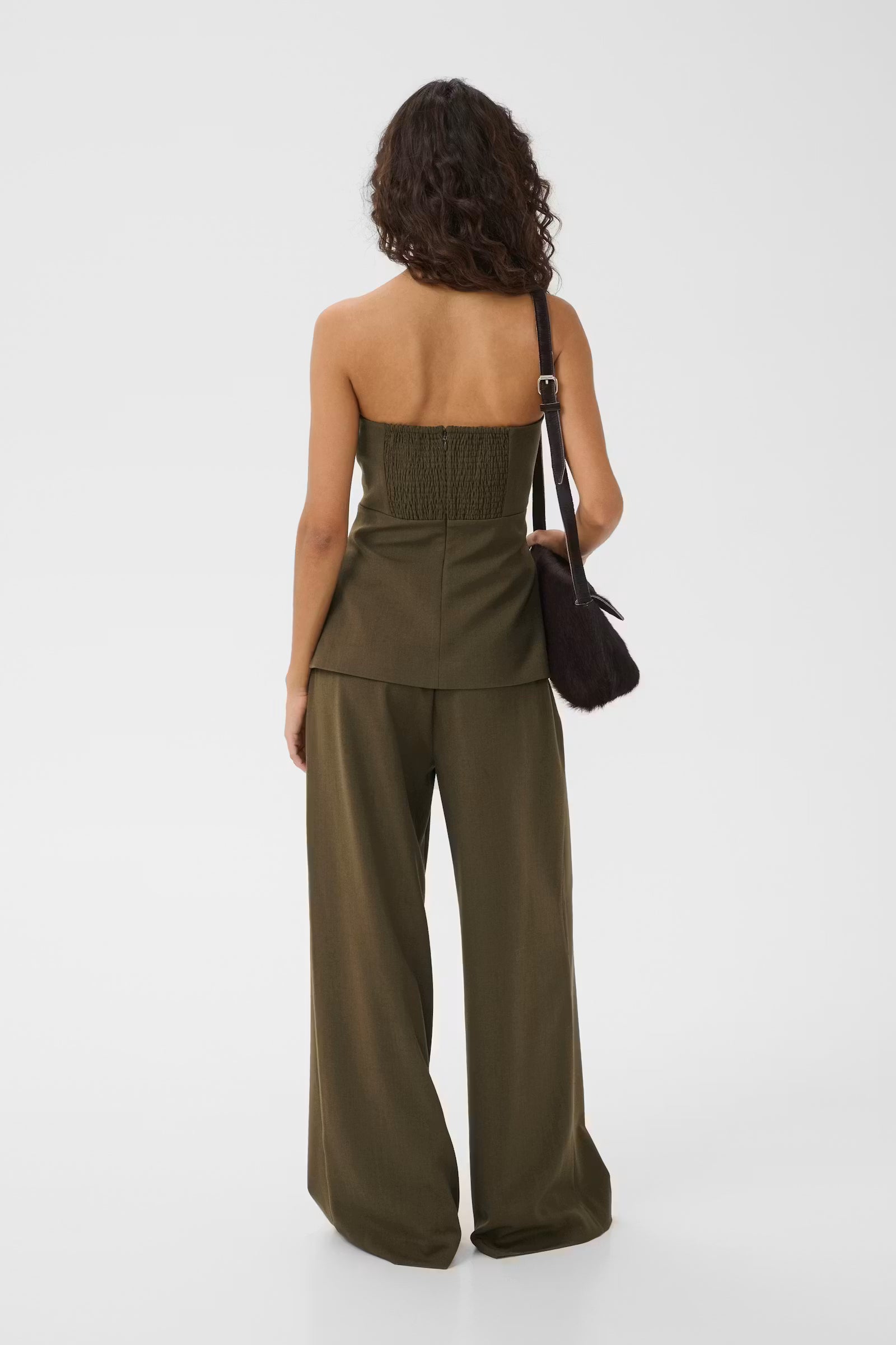 GESTUZ Top "Stacy" slate black melange