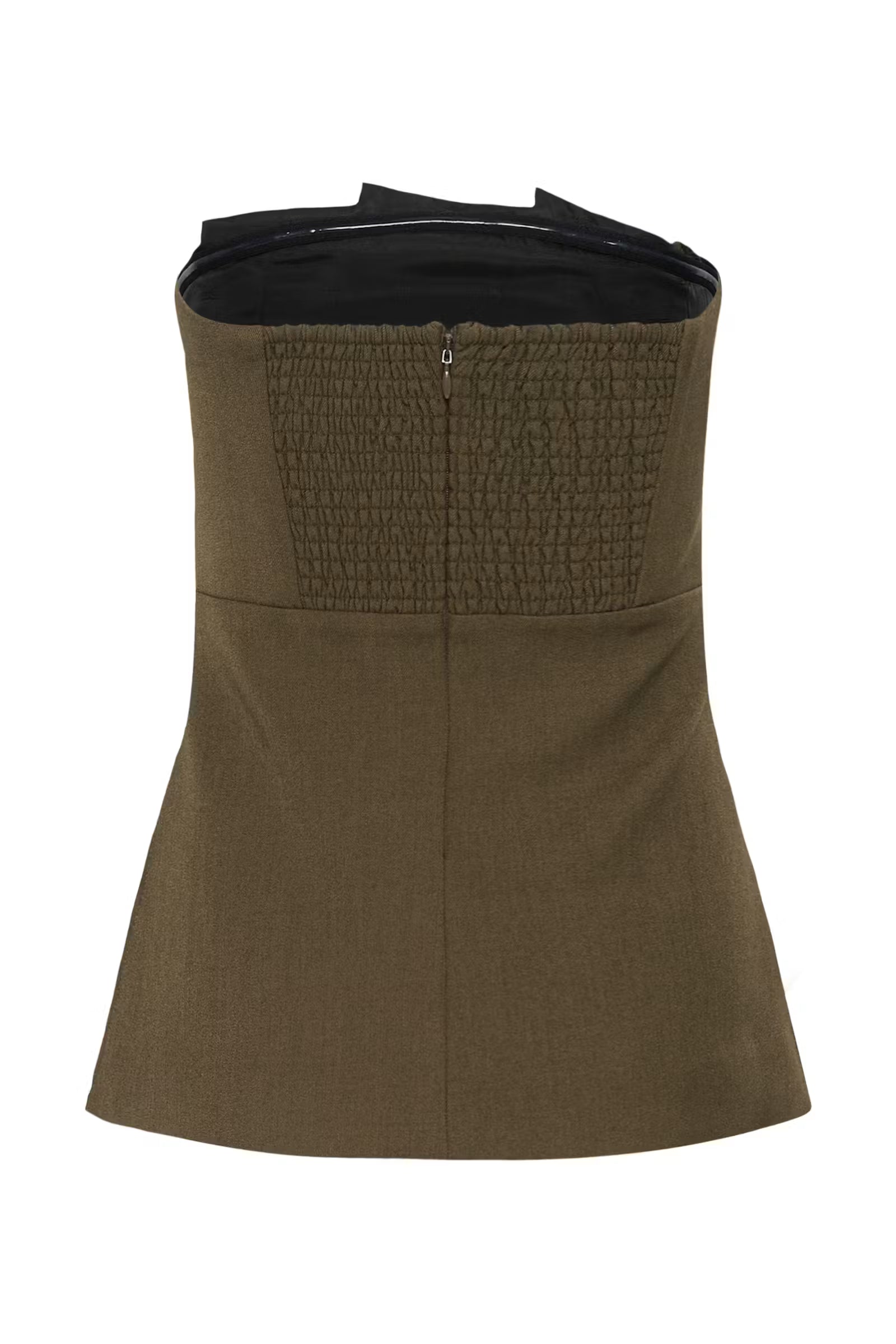 GESTUZ Top "Stacy" slate black melange