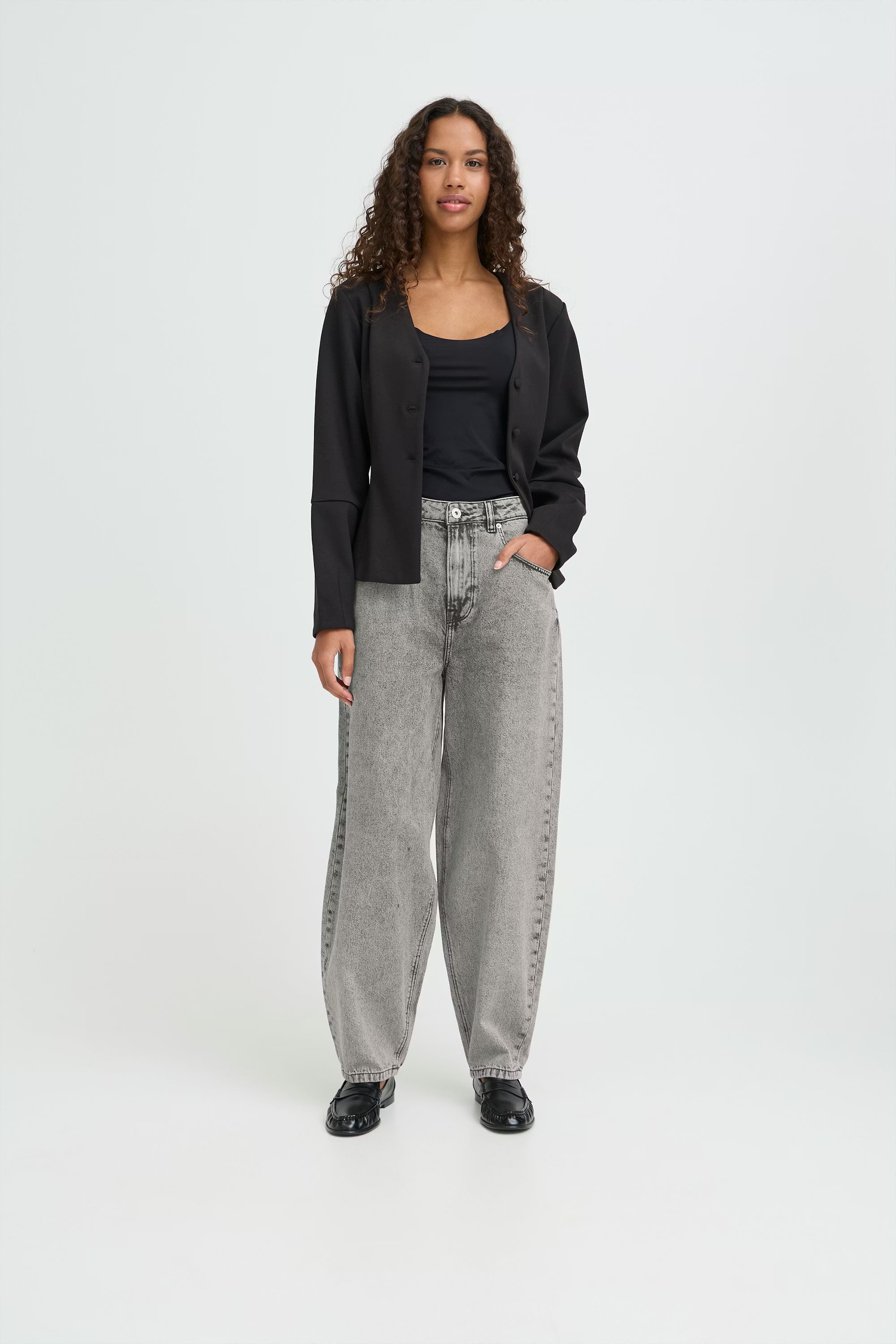 ICHI Jeans "Berisel" black stone washed