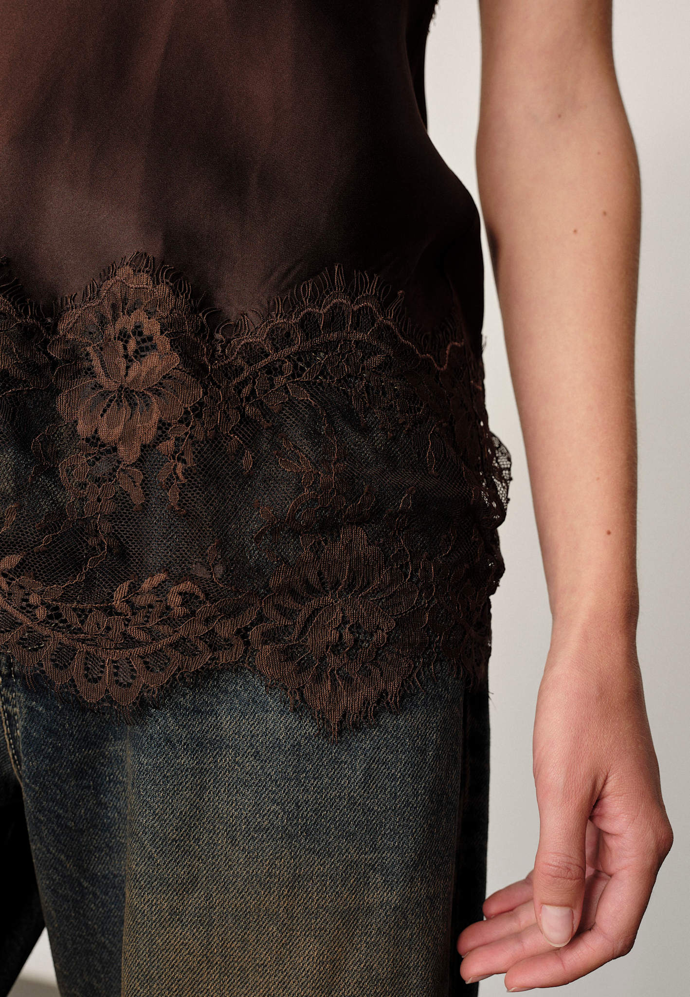 HERSKIND Top "Linnea" java brown