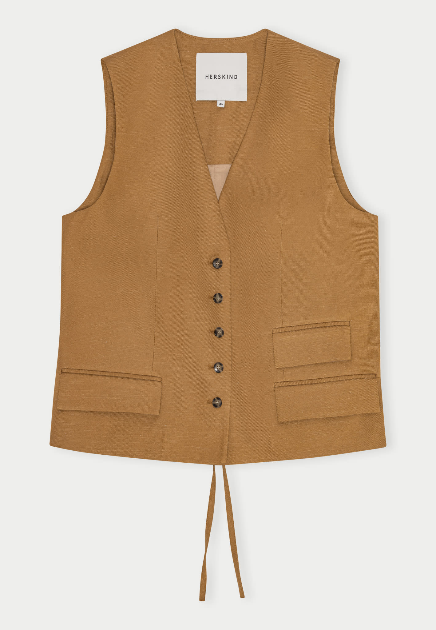 HERSKIND Vest "Samos" toffee
