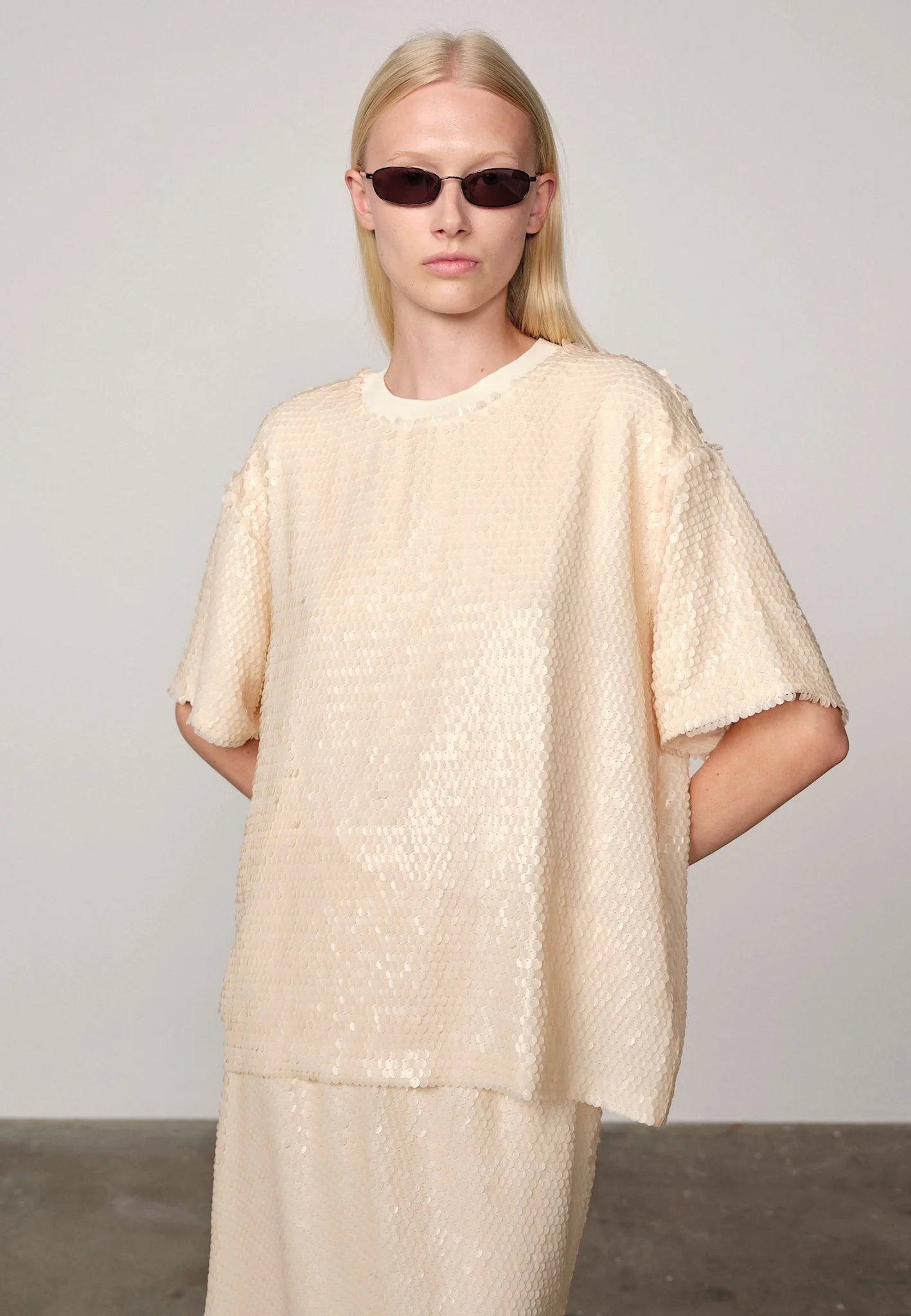 HERSKIND T-Shirt "Larsson" creme