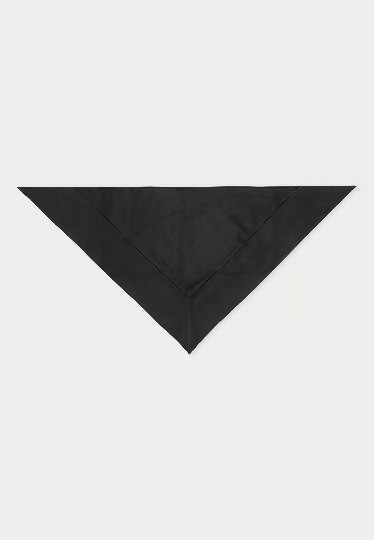 HERSKIND Leather scarf black