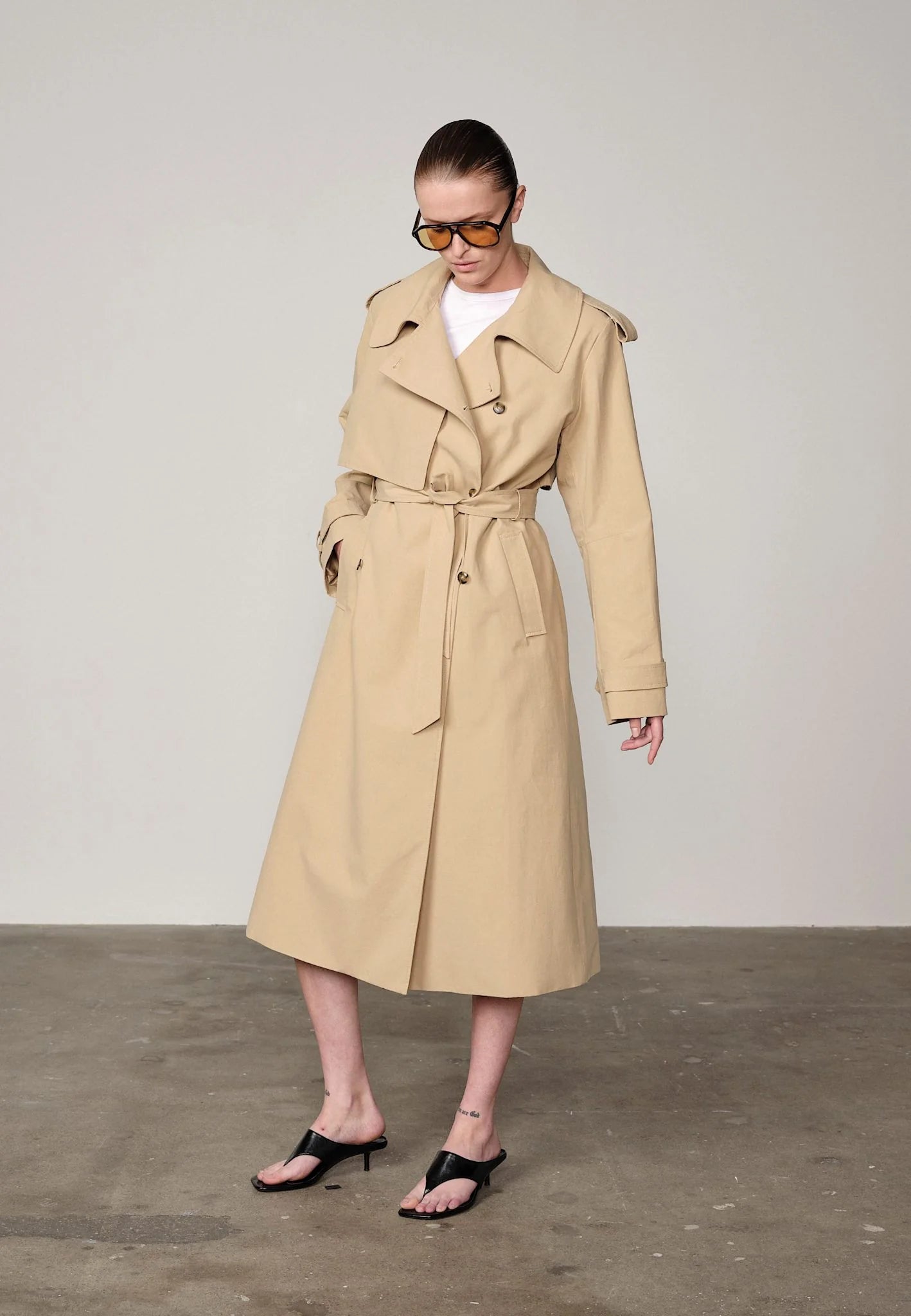 HERSKIND Trenchcoat "Fernandes" bison