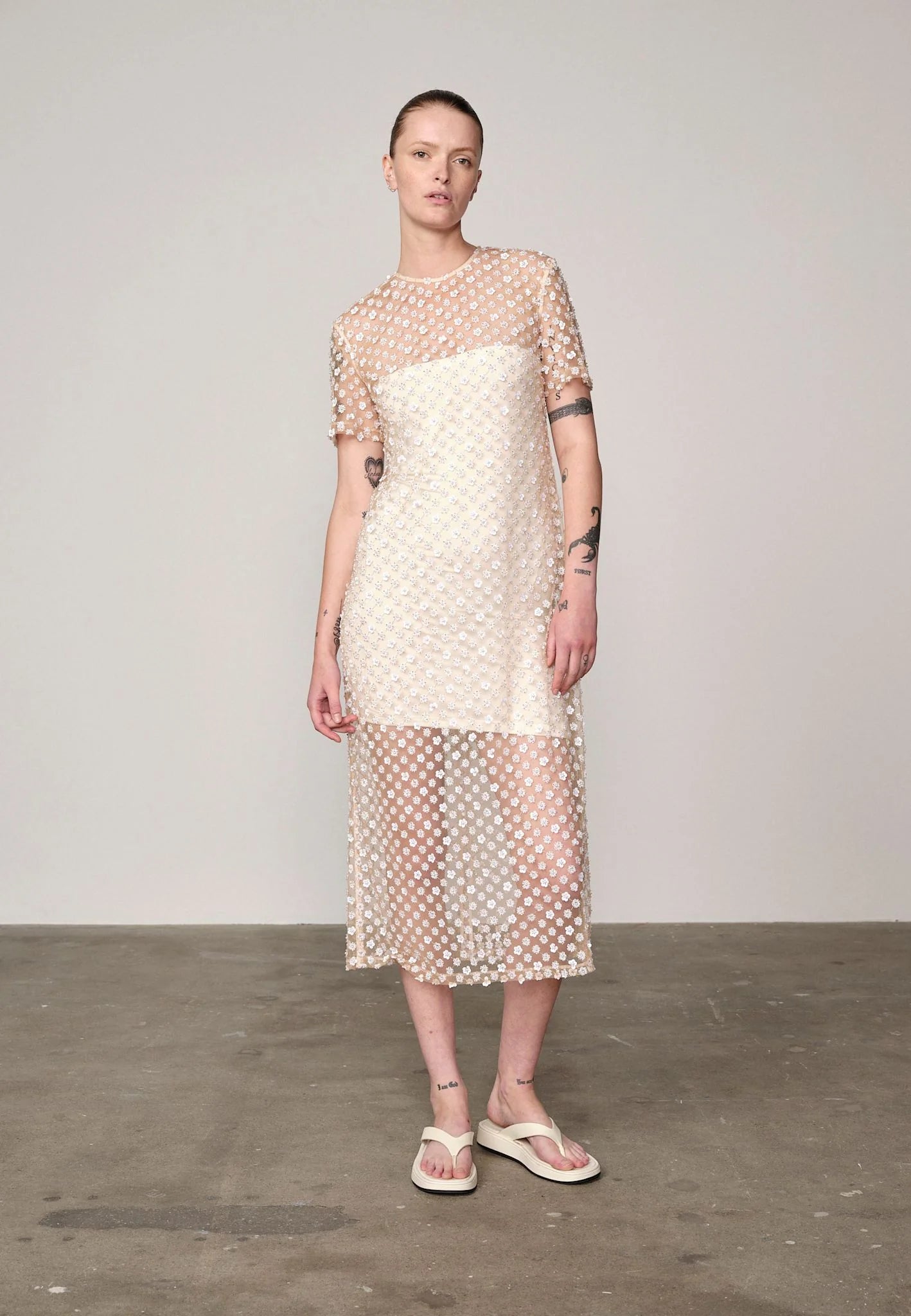 HERSKIND Dress "Babel" creme