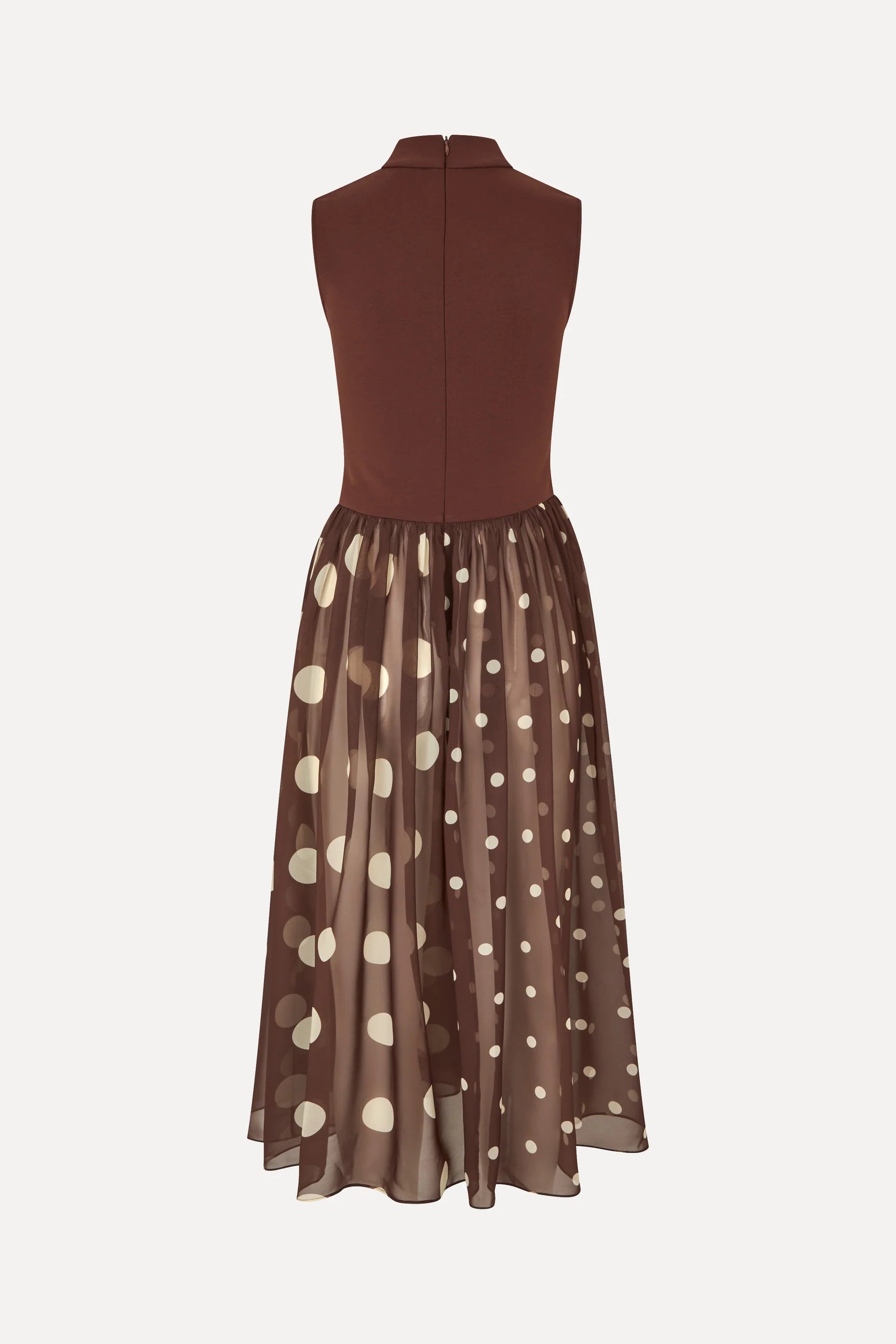 STINE GOYA Dress "Artist Blurry Dots" brown