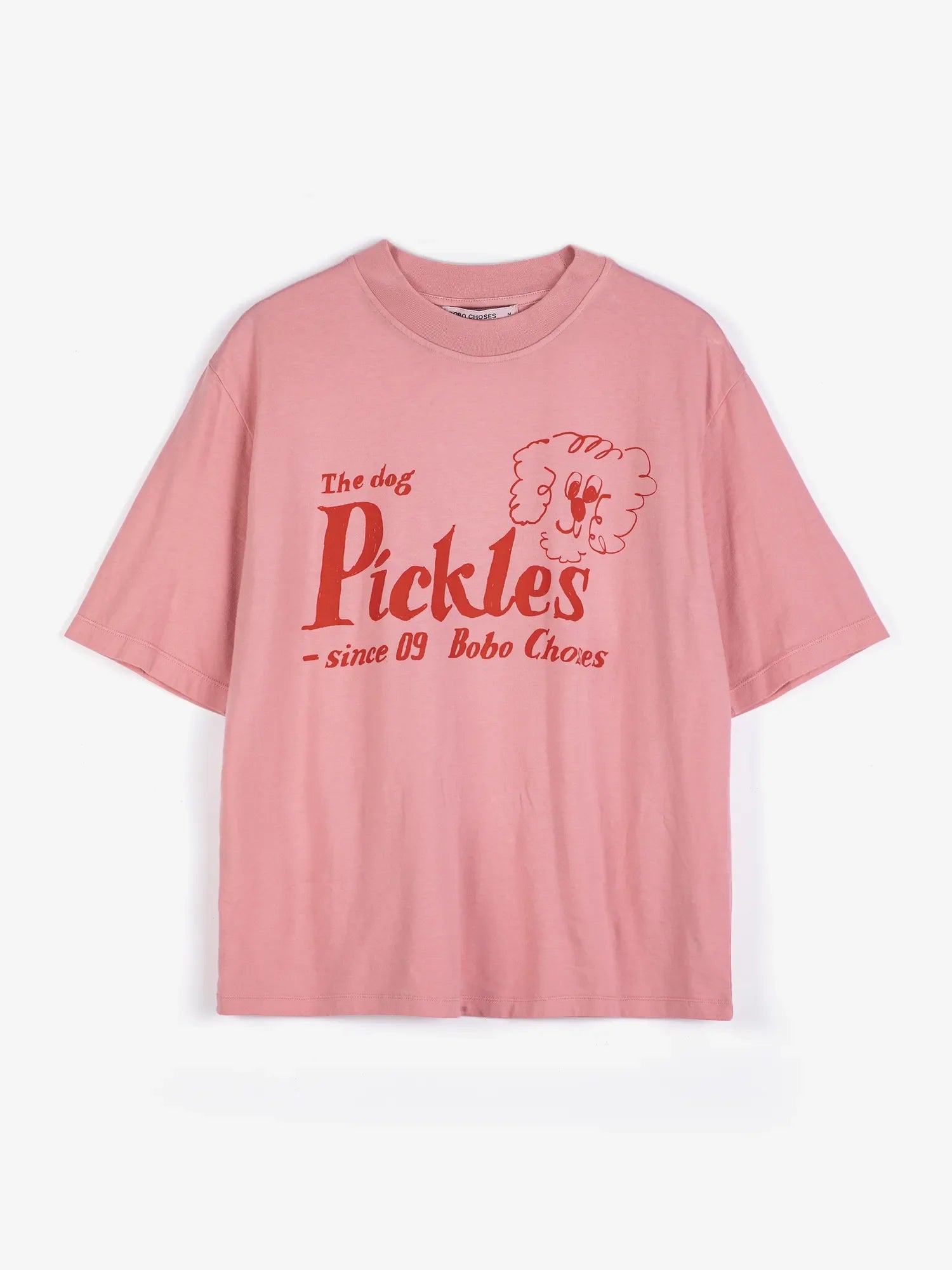 BOBO CHOSES T-Shirt "The dog pickles" pink