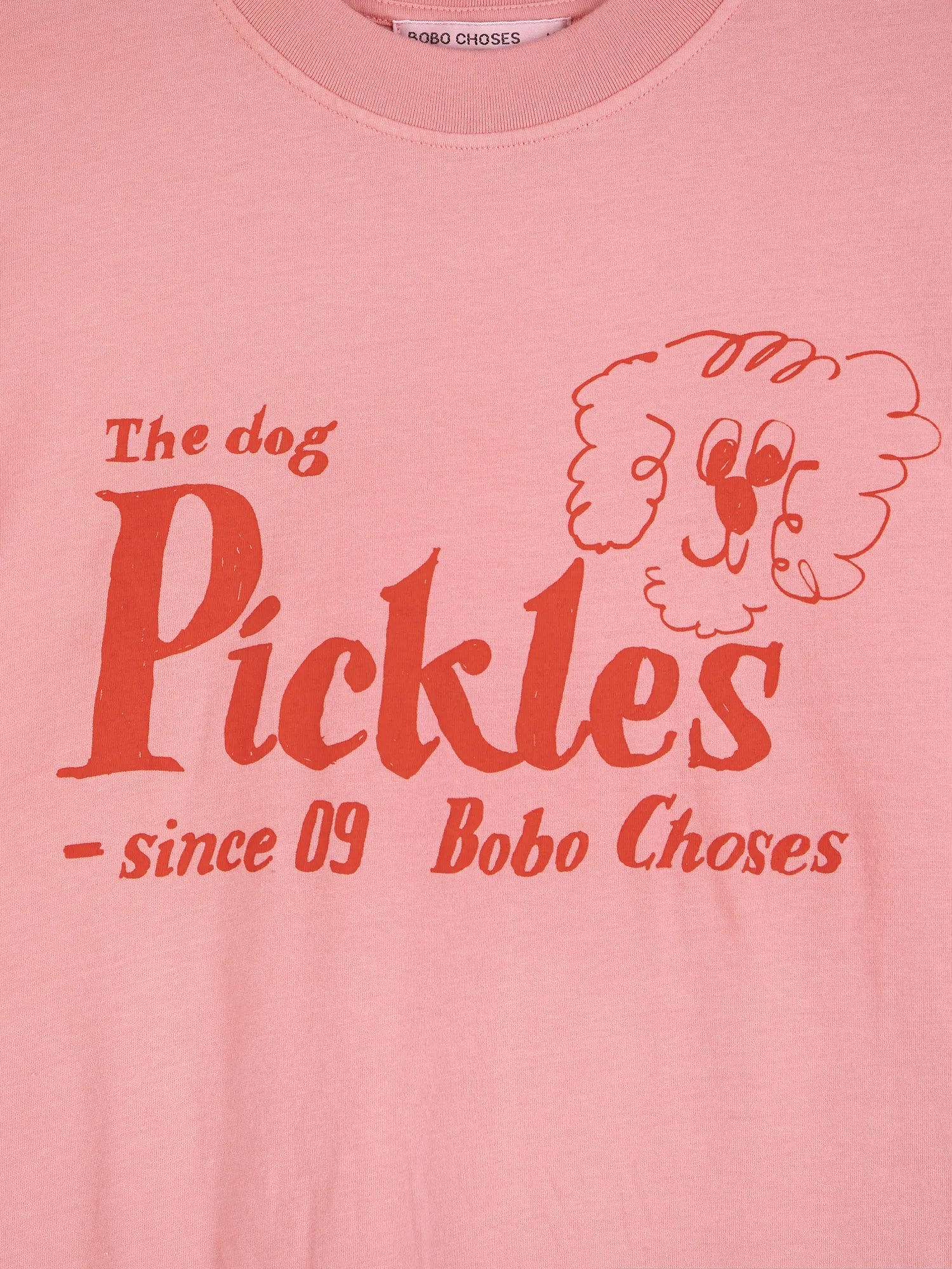 BOBO CHOSES T-Shirt "The dog pickles" pink