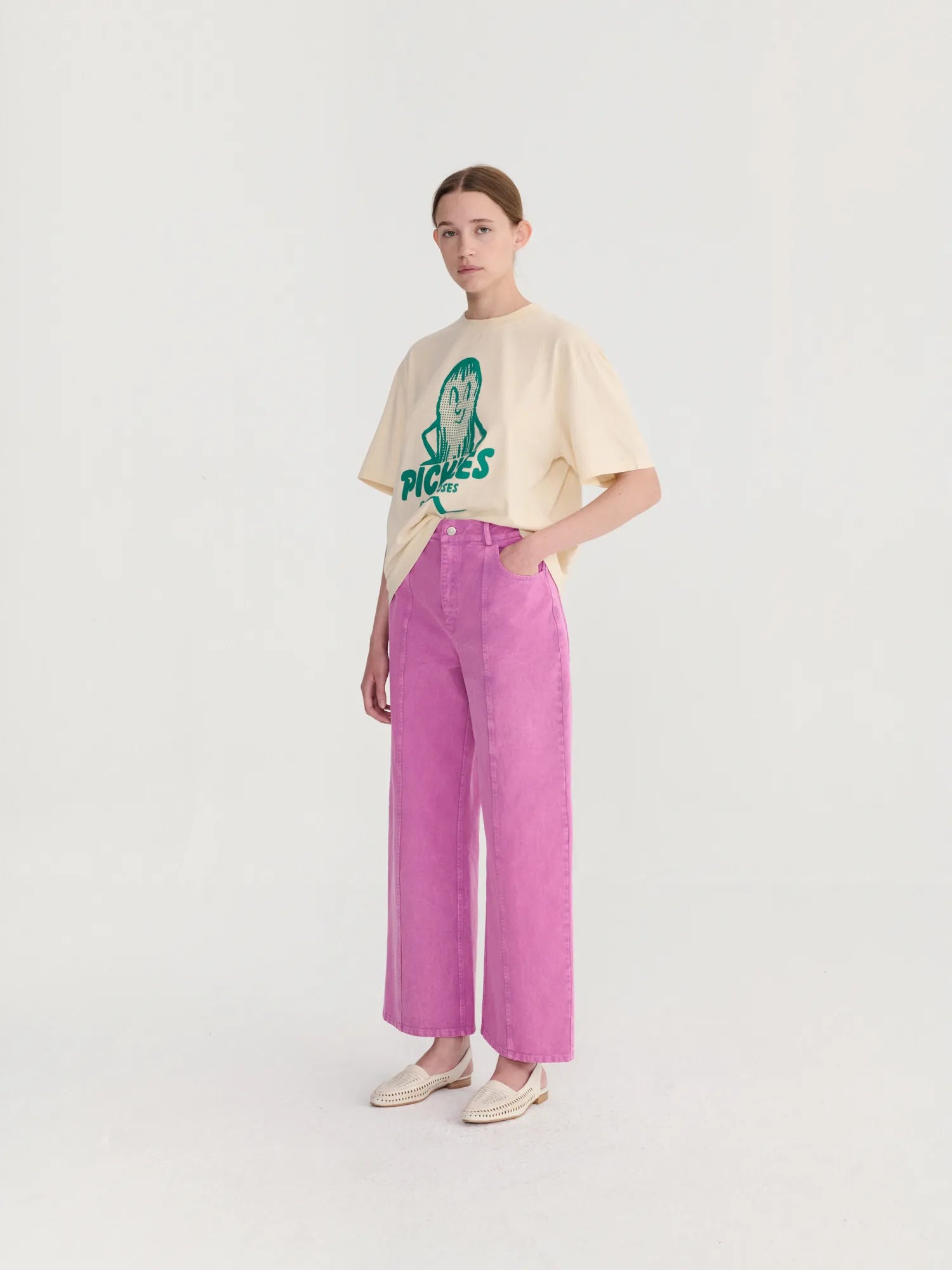 BOBO CHOSES T-Shirt "Mr. Pickles" offwhite