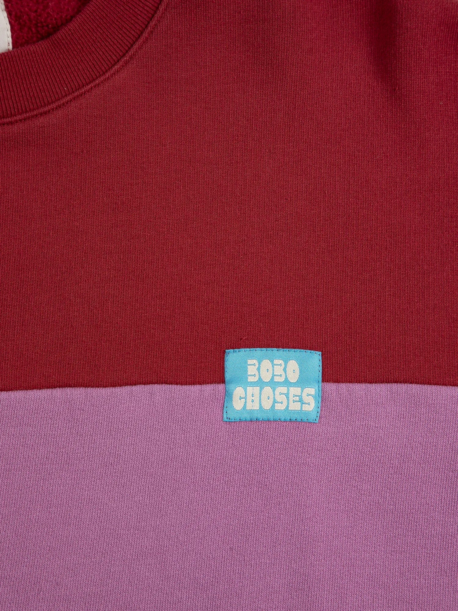 BOBO CHOSES Sweater "Color block" red