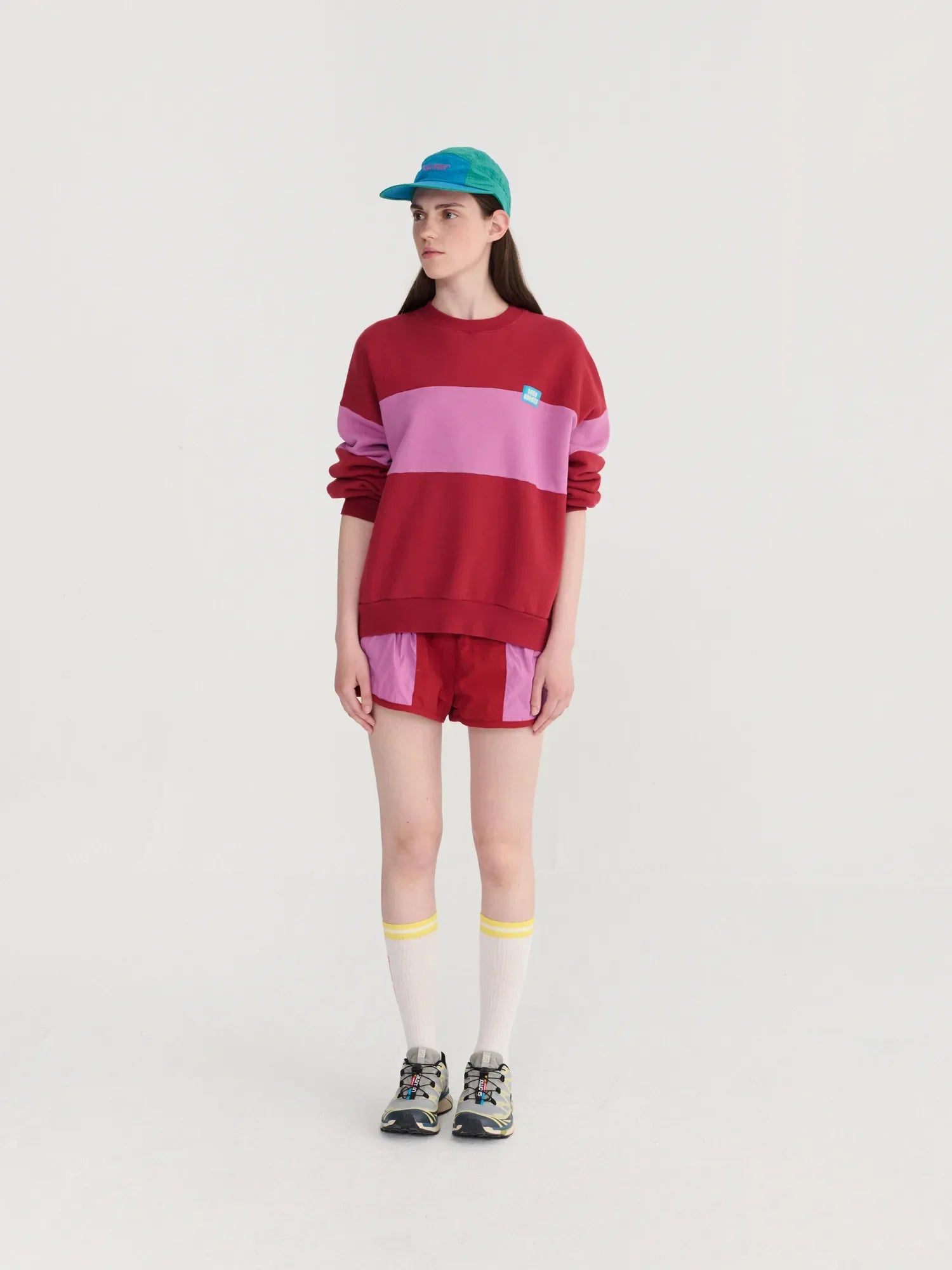 BOBO CHOSES Sweater "Color block" red