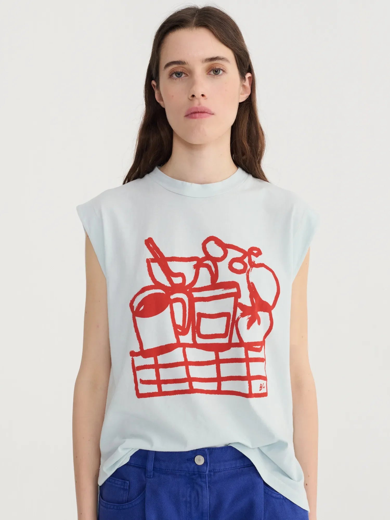 BOBO CHOSES T-Shirt "Cookery festival" light blue