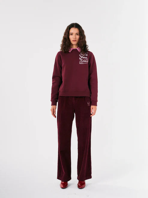 Bobo Choses Sweater Once upon a time burgundy