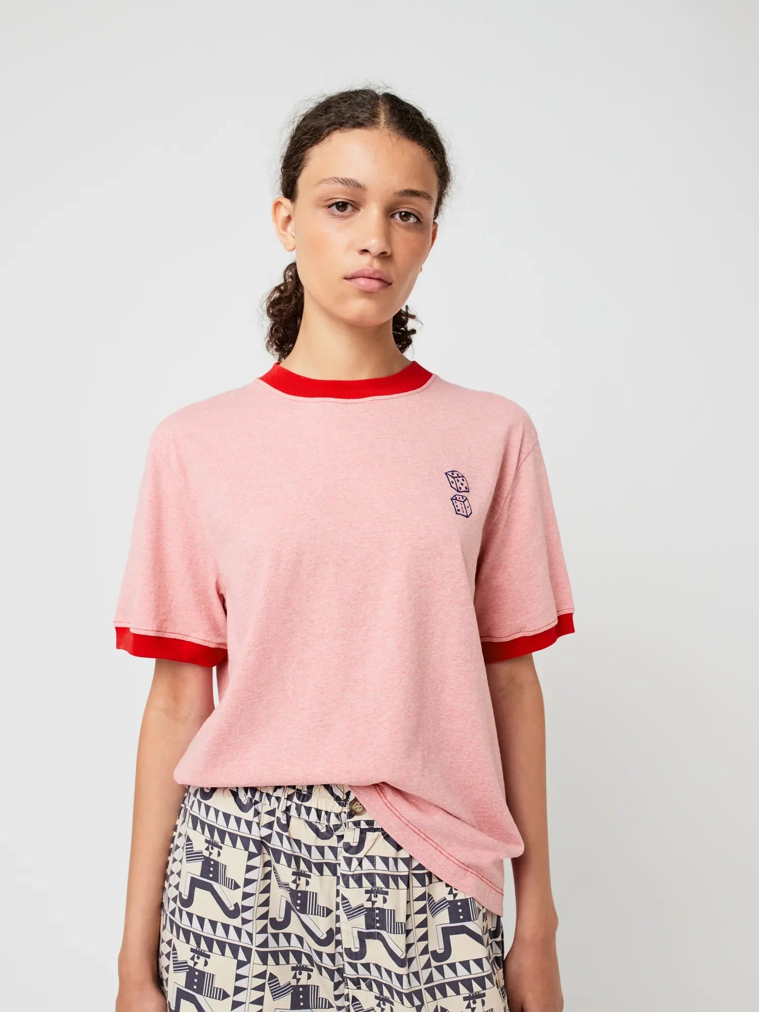 BOBO CHOSES T-Shirt "Roll the dice" red