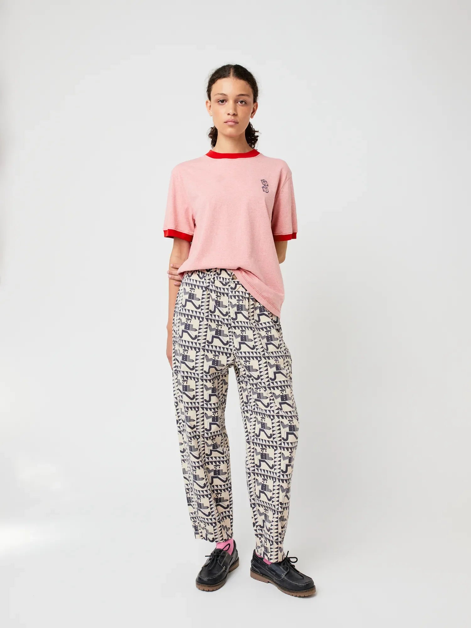 BOBO CHOSES T-Shirt "Roll the dice" red