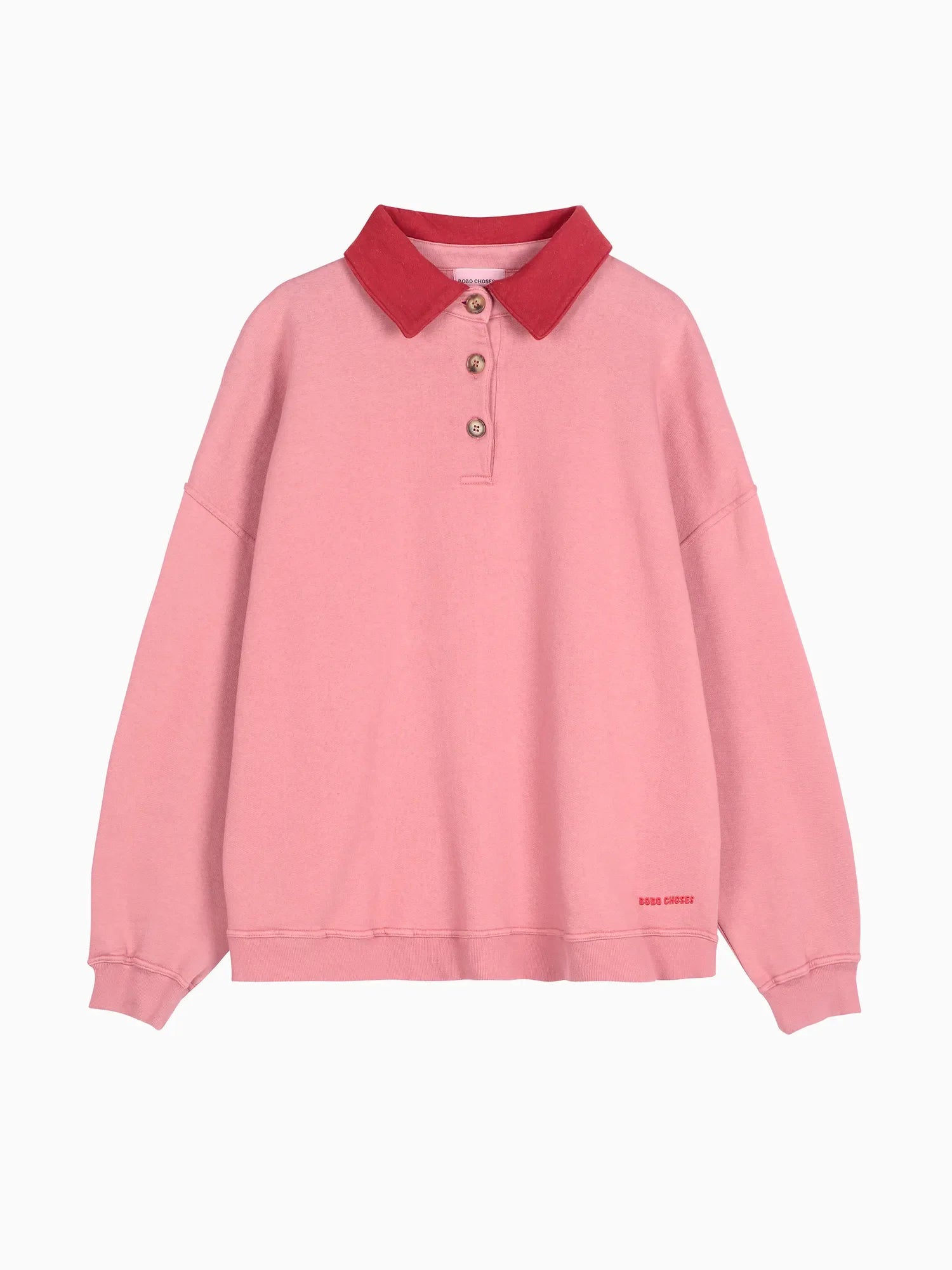 BOBO CHOSES Sweatshirt "Polo" pink