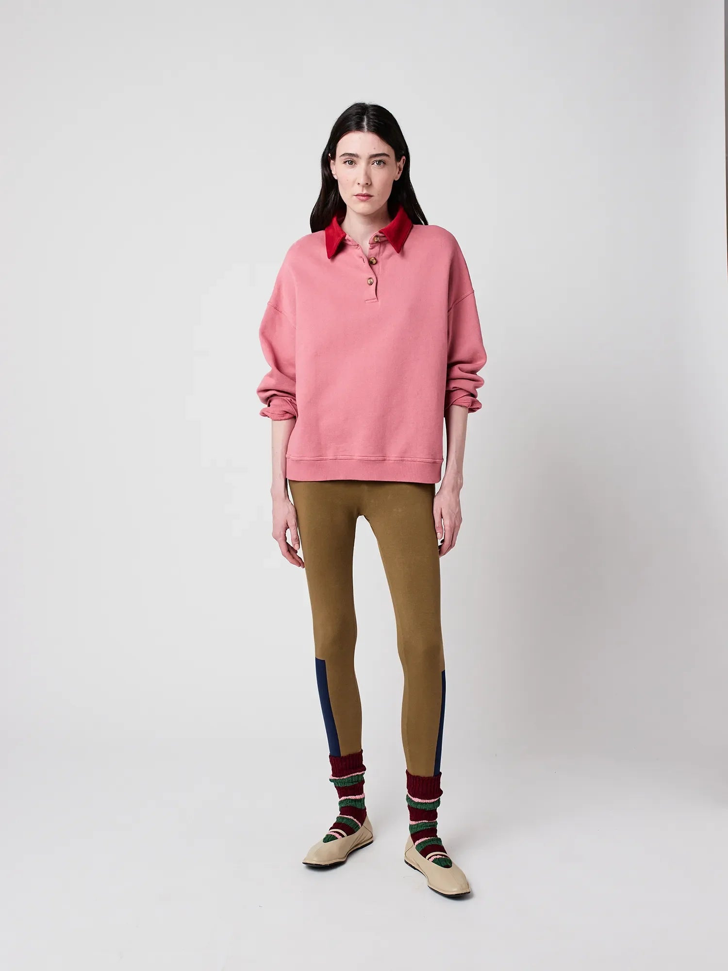 BOBO CHOSES Sweatshirt "Polo" pink