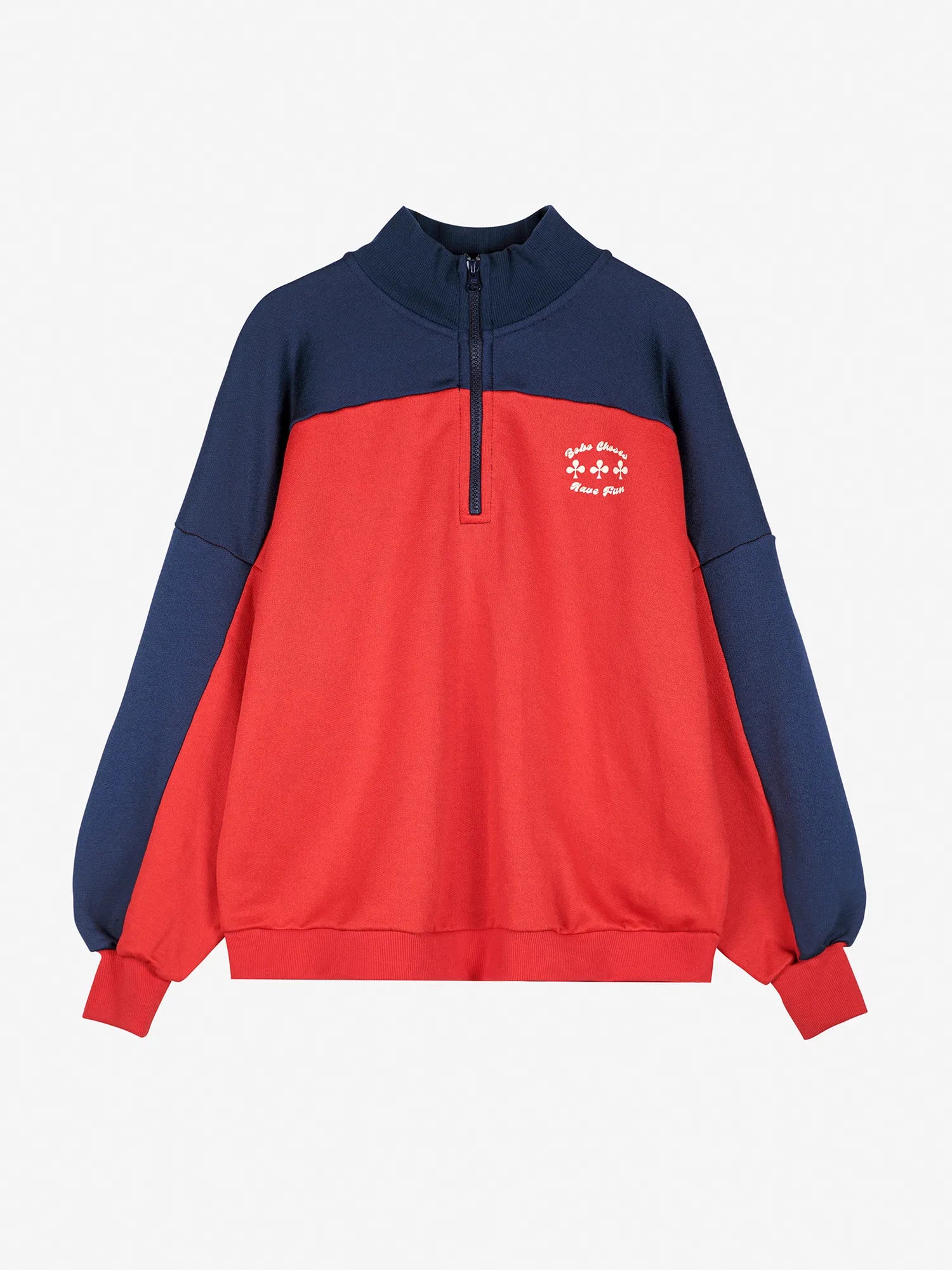 BOBO CHOSES Sweatshirt "Half zip" multicolor