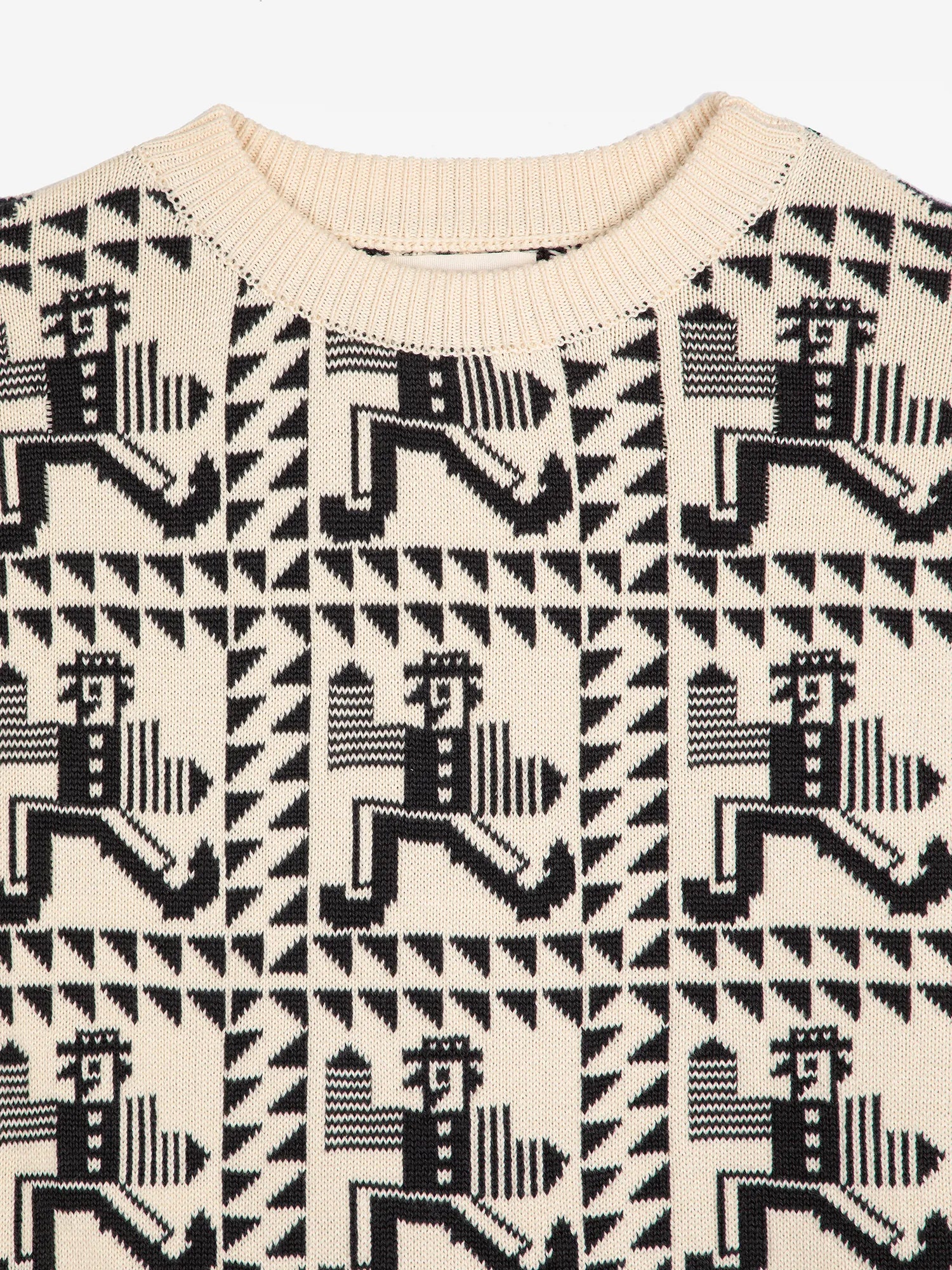 BOBO CHOSES Pullover "Mr. Pencil" offwhite