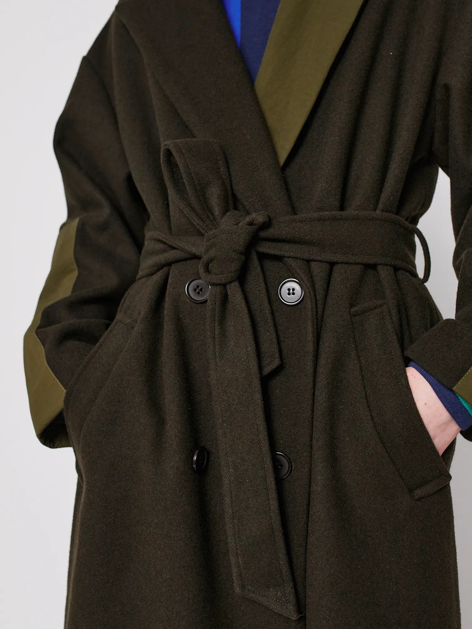 BOBO CHOSES Coat "Wool blend" khaki