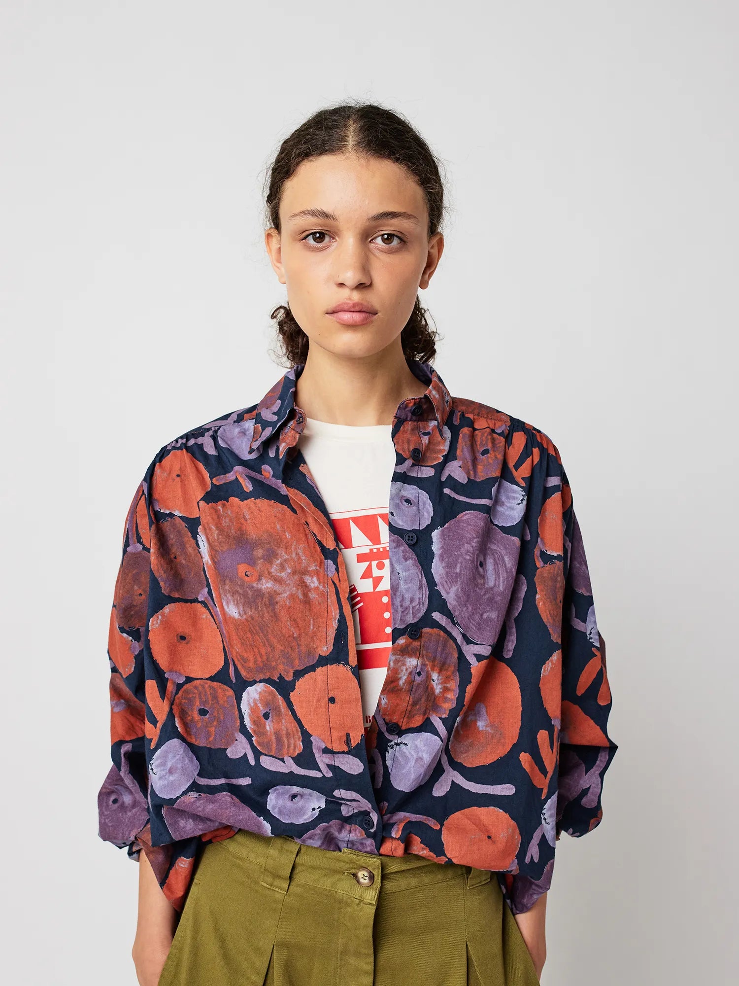 BOBO CHOSES Shirt "Dahlia" navy blue