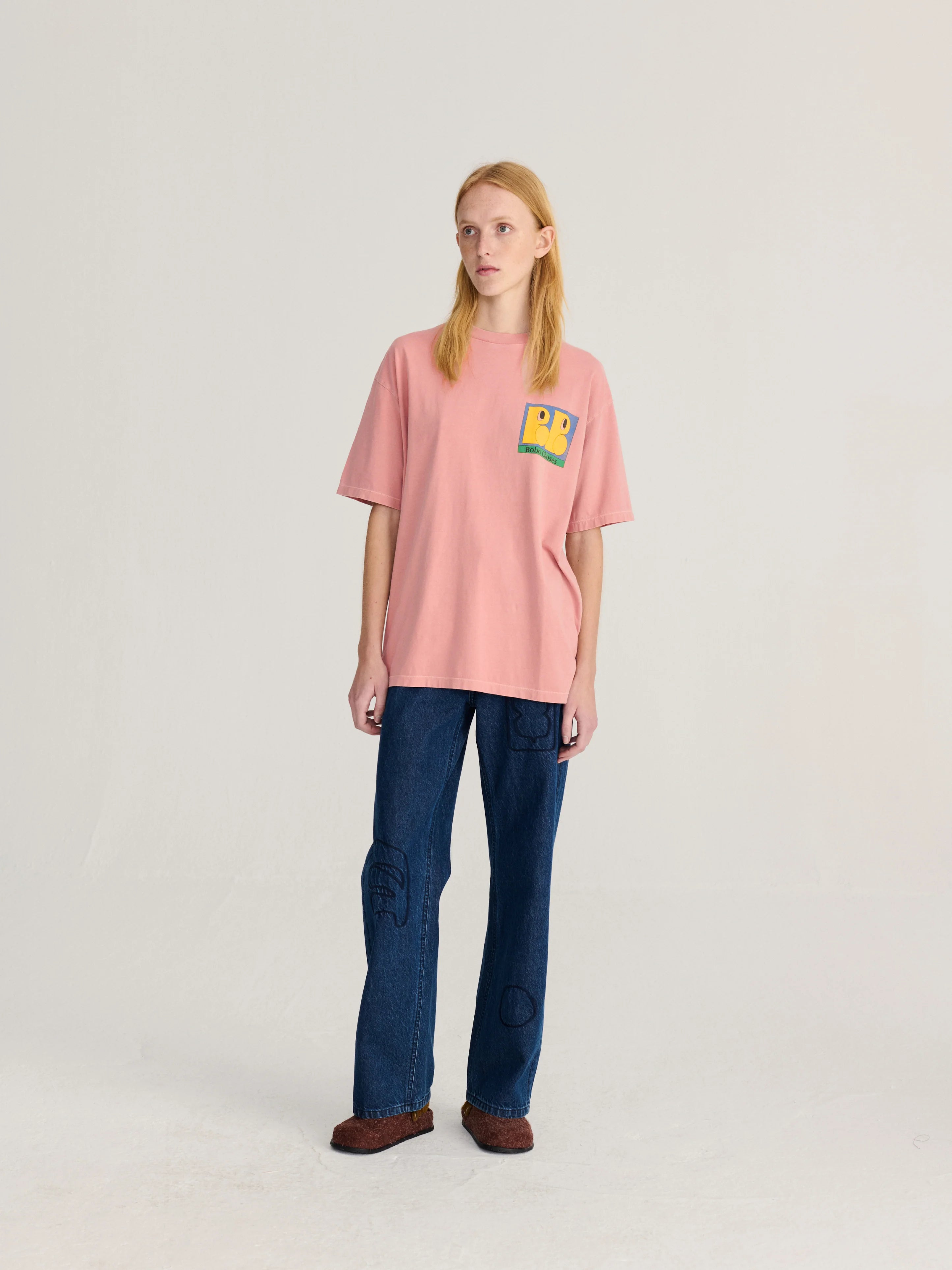 BOBO CHOSES T-Shirt "Monsters" light pink