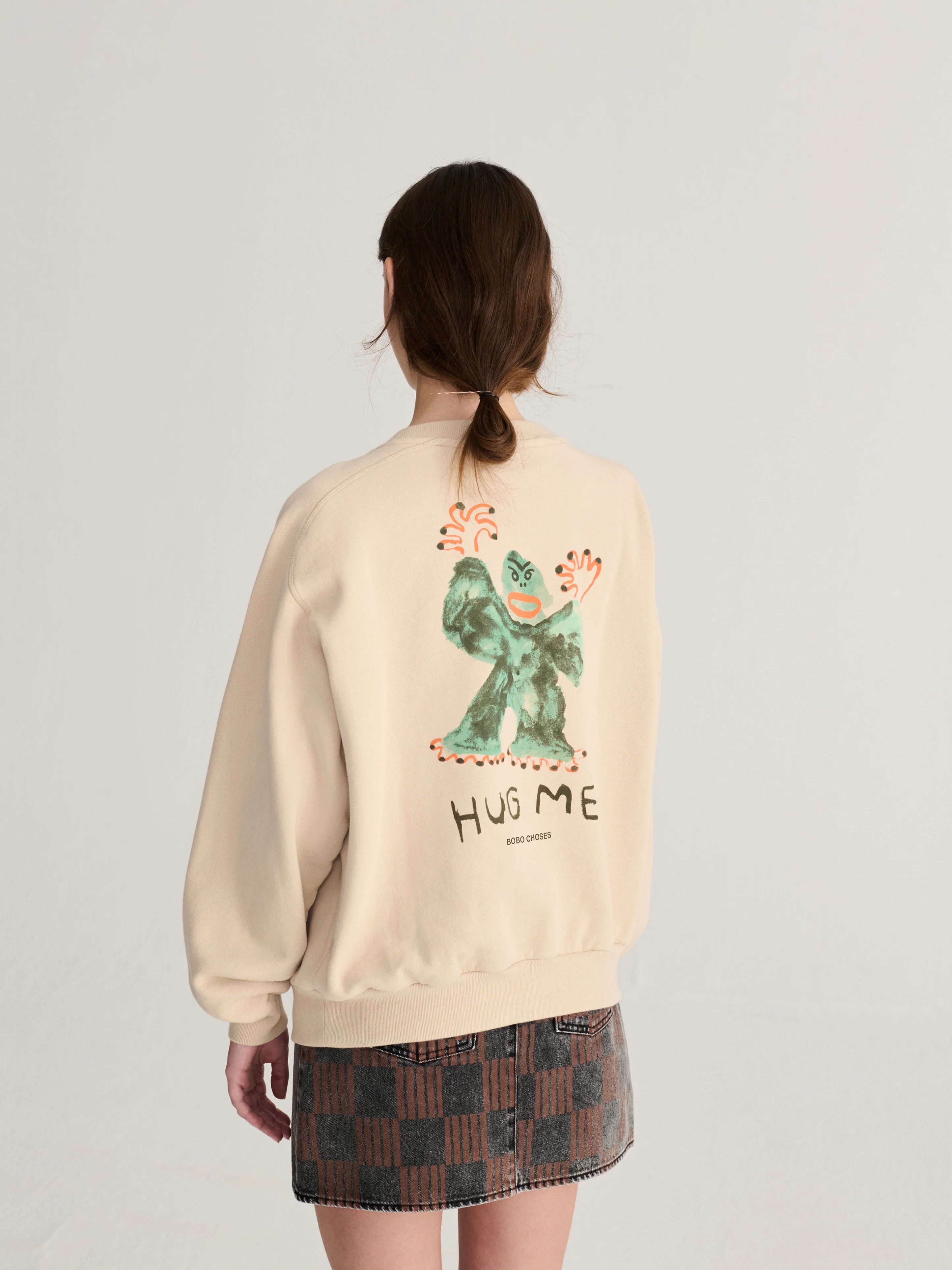 BOBO CHOSES T-Shirt "Hug me" beige