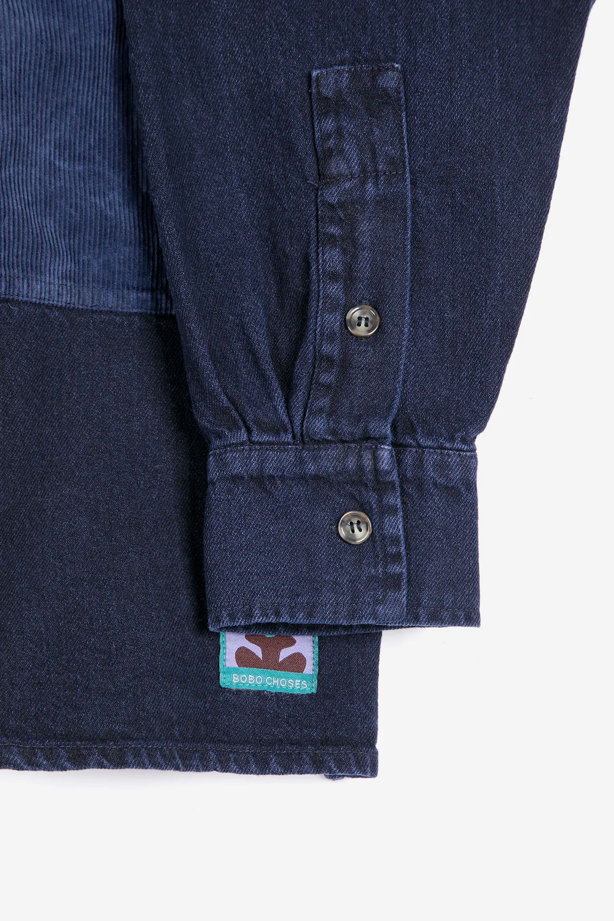 BOBO CHOSES Shirt "Corduroy pockets" blue
