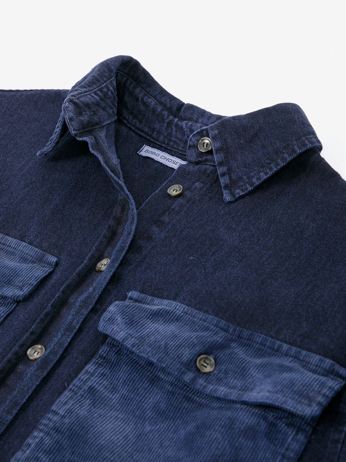 BOBO CHOSES Shirt "Corduroy pockets" blue