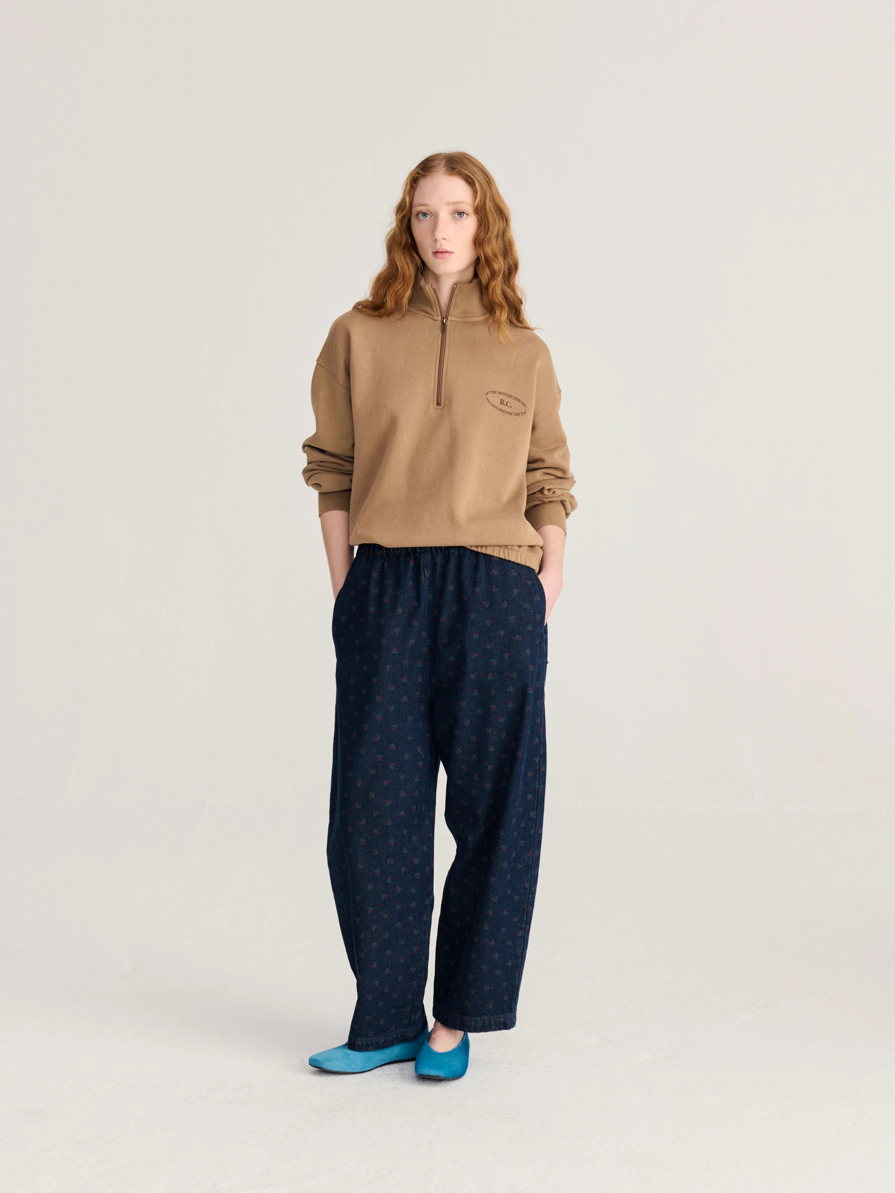 BOBO CHOSES Pants "Swamp whirl" navy blue