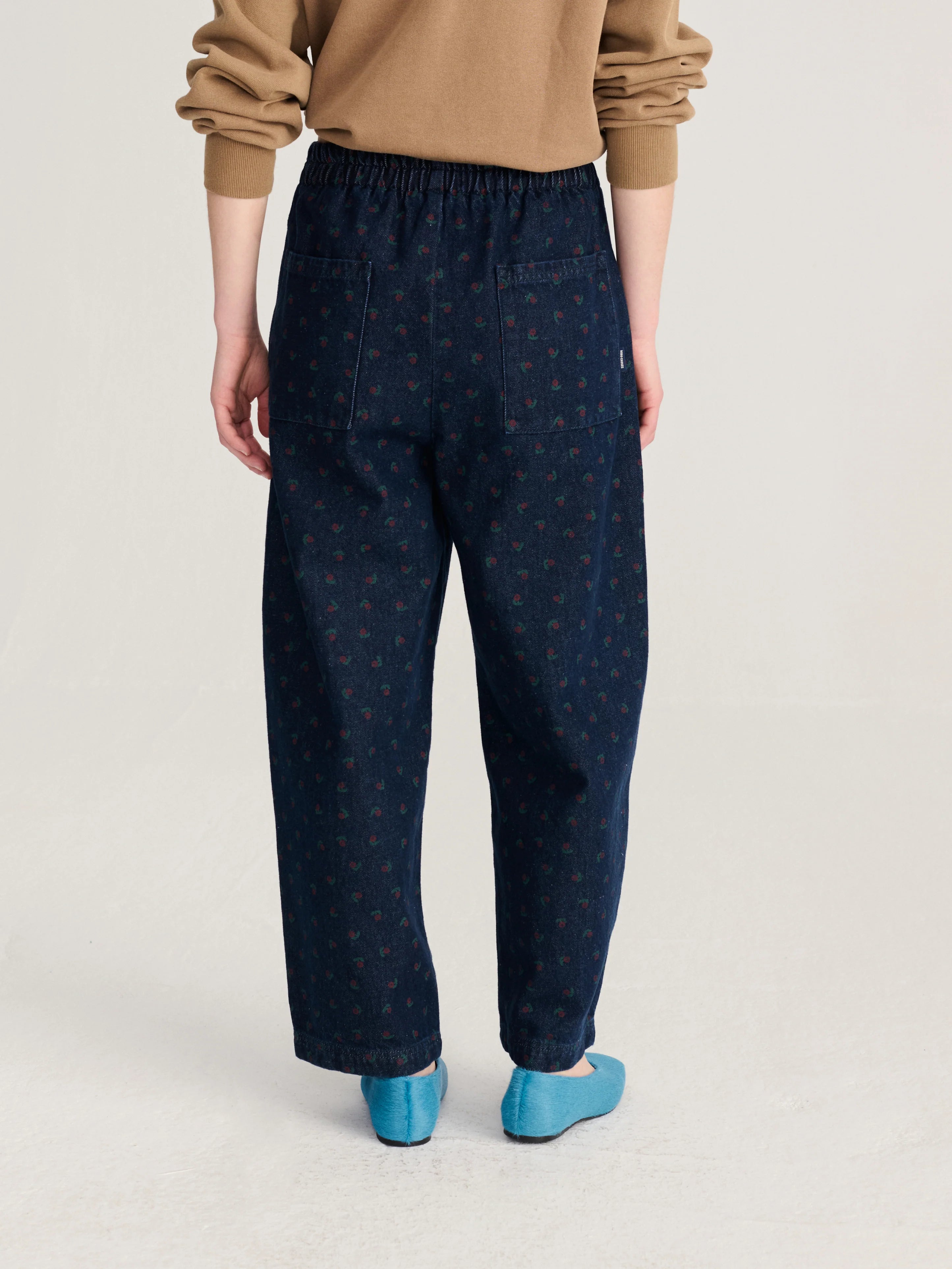 BOBO CHOSES Pants "Swamp whirl" navy blue