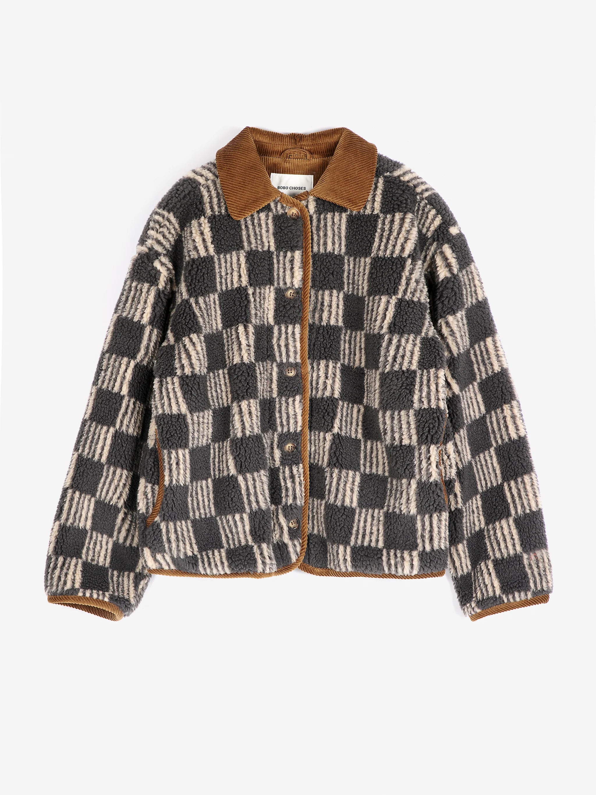 BOBO CHOSES Jacket "Almost Moiré" beige