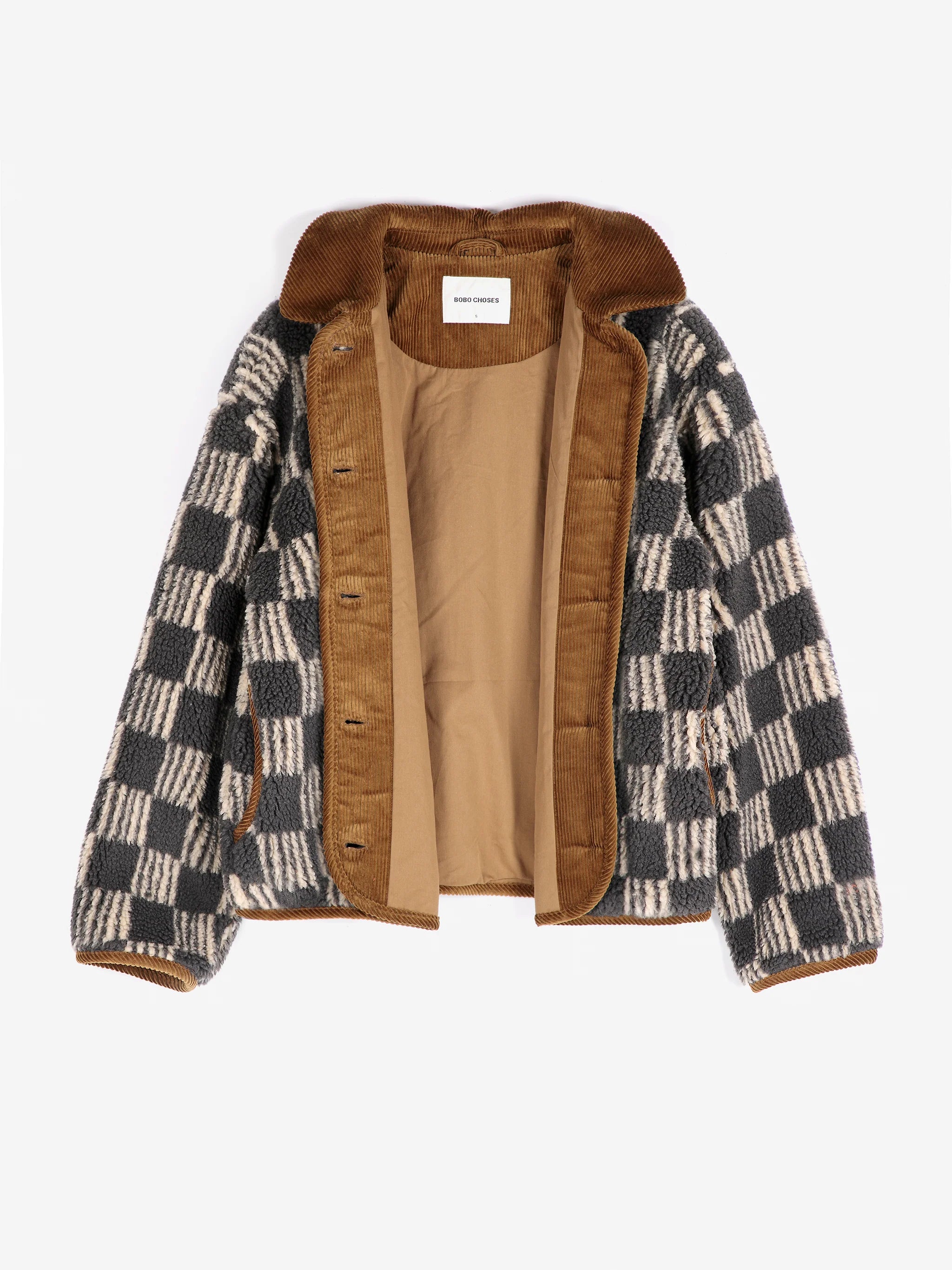 BOBO CHOSES Jacket "Almost Moiré" beige